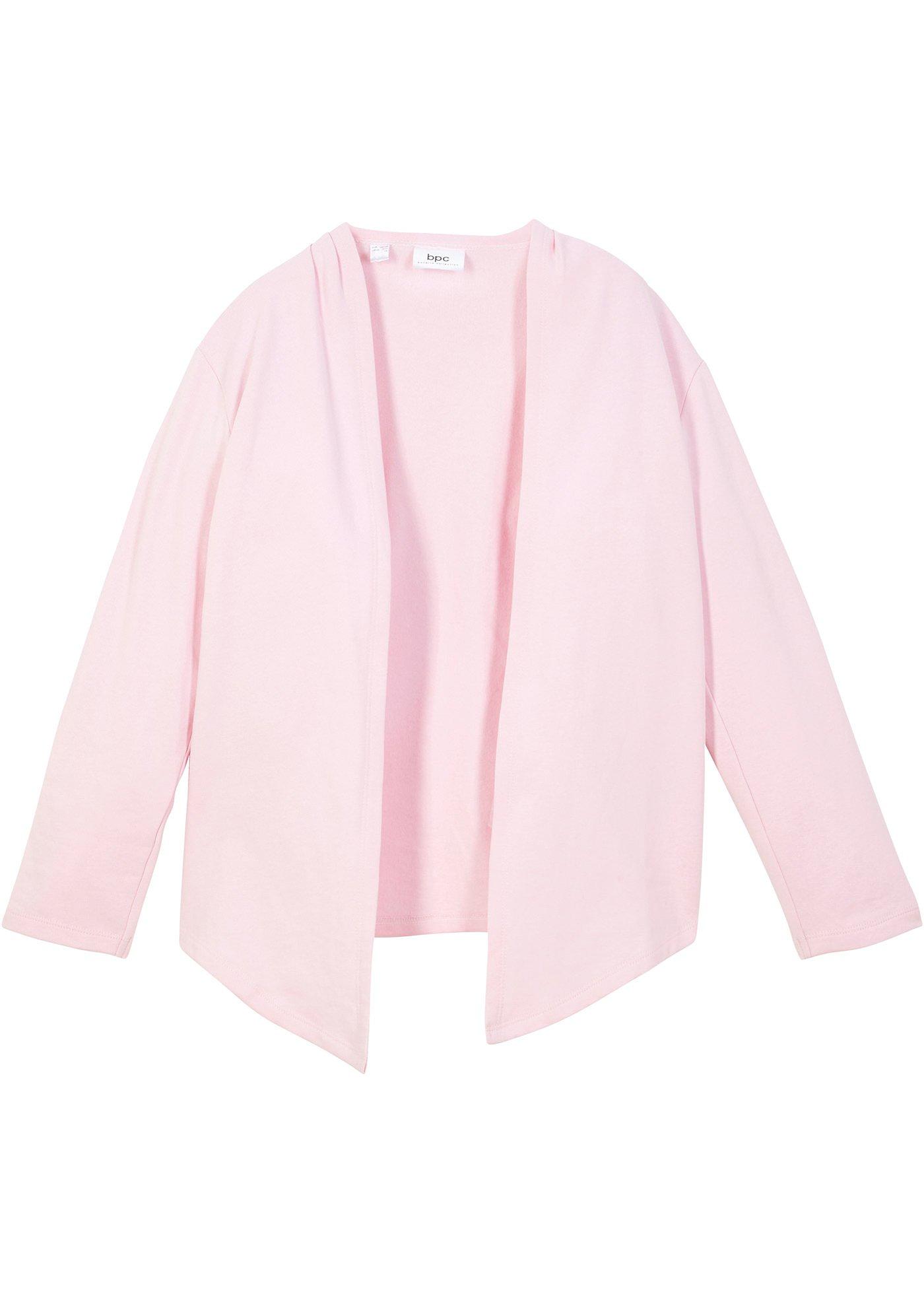 Gilet sweat à pans fille en coton bio