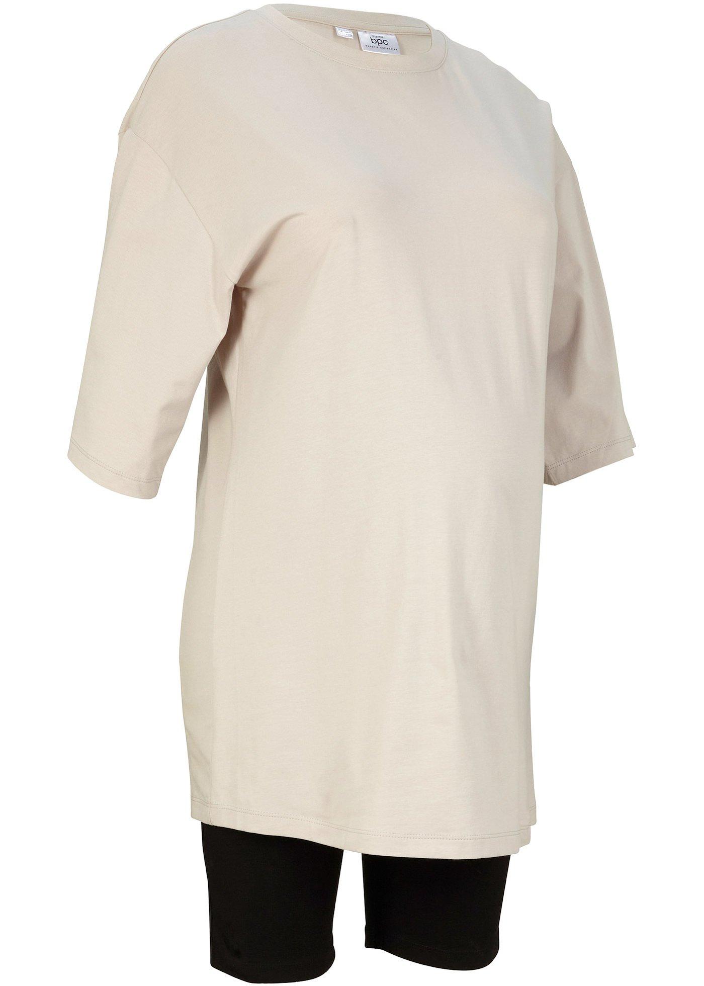 T-shirt de grossesse et cycliste de grossesse (Ens. 2 pces.)