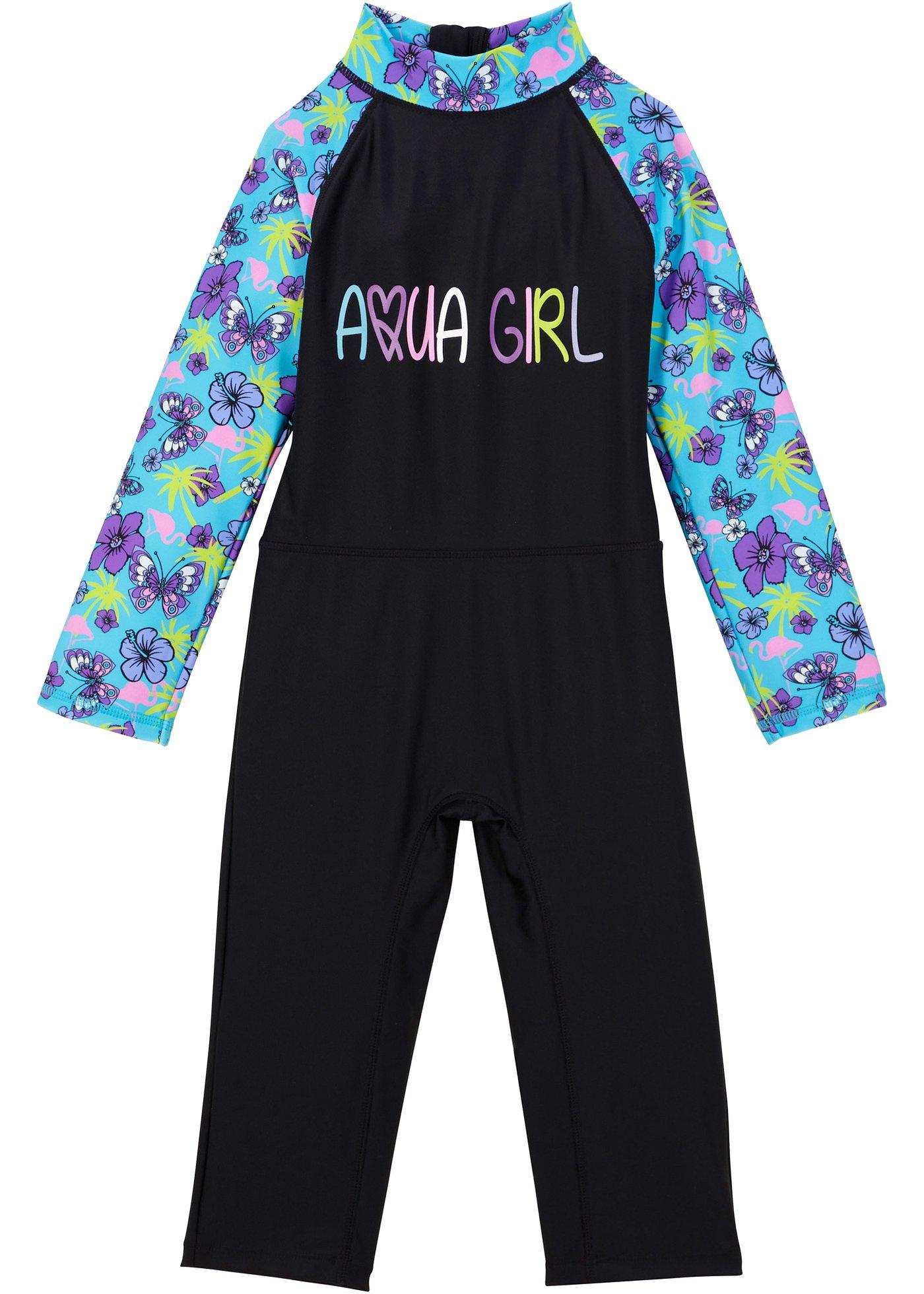 Combinaison de bain fille à manches longues anti-UV