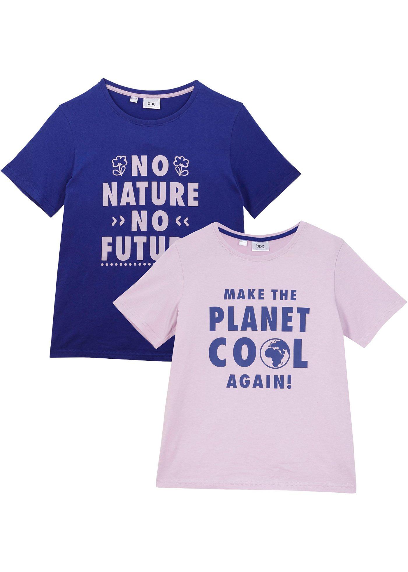 Lot de 2 T-shirts enfant en coton bio