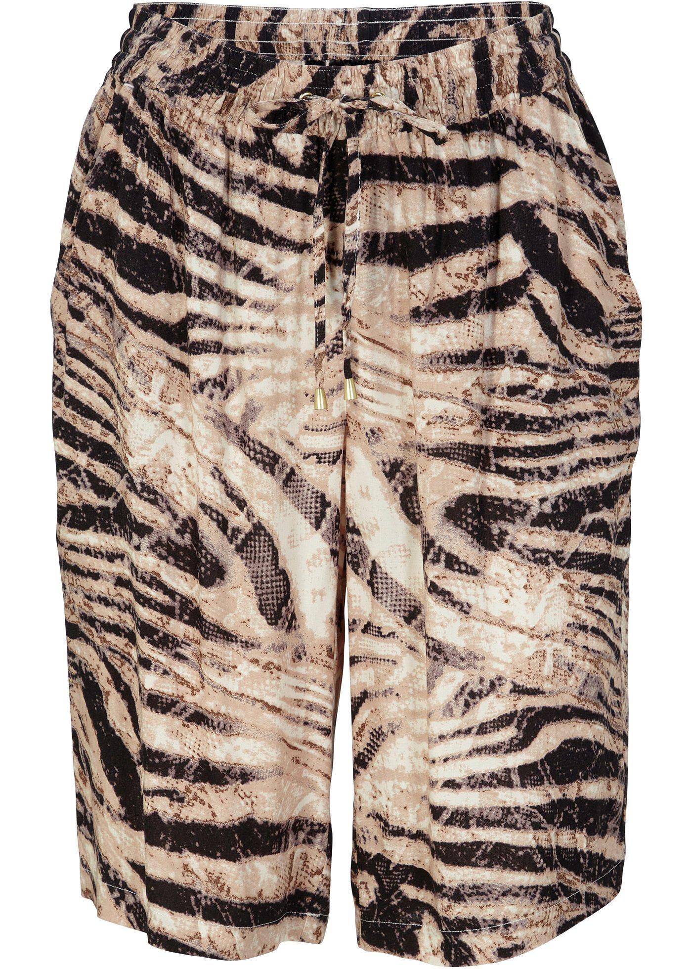 Bermuda taille extensible en viscose