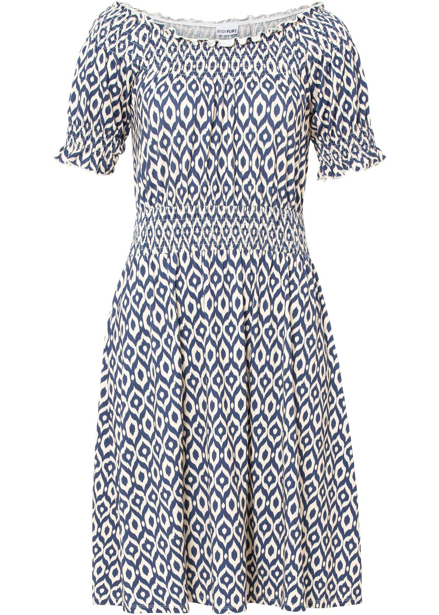 Robe en jersey imprimée en viscose durable