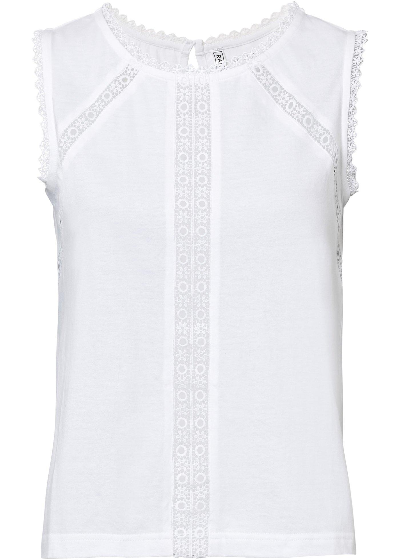 Top à dentelle en coton bio