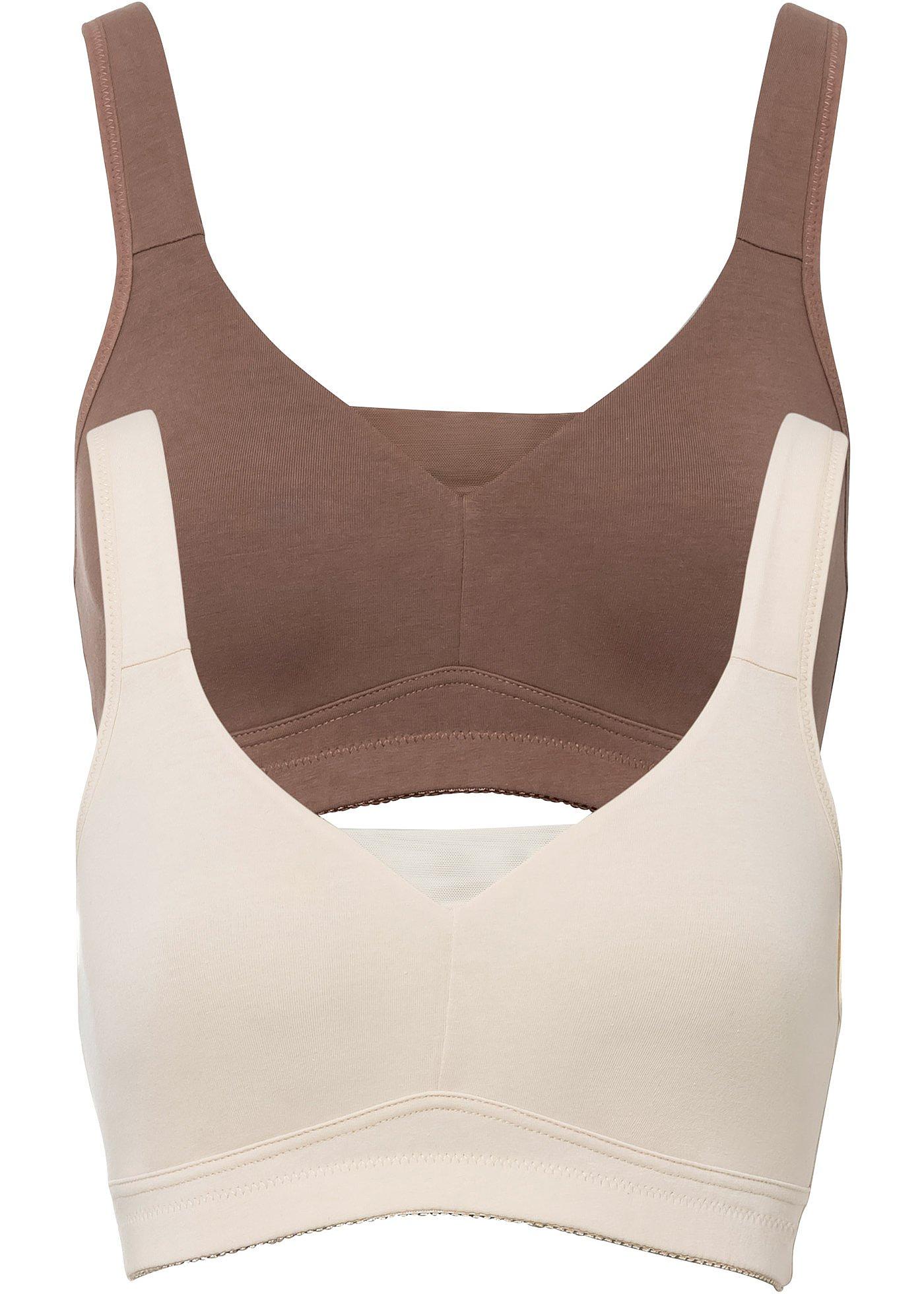 Lot de 2 soutiens-gorge moulés sans armatures avec coton