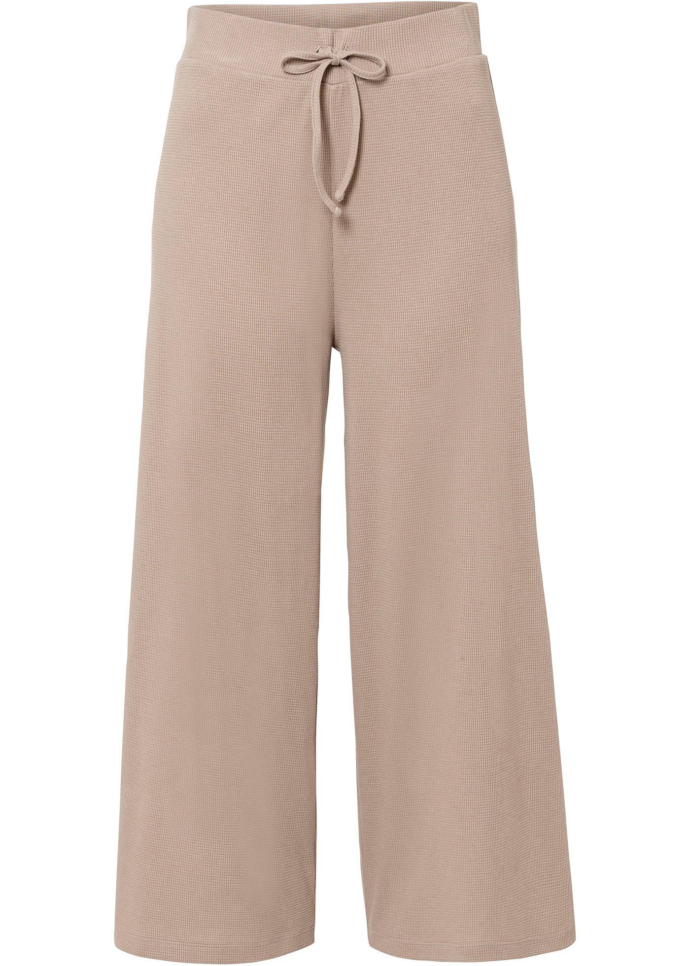 Pantalon 3/4 aspect maille