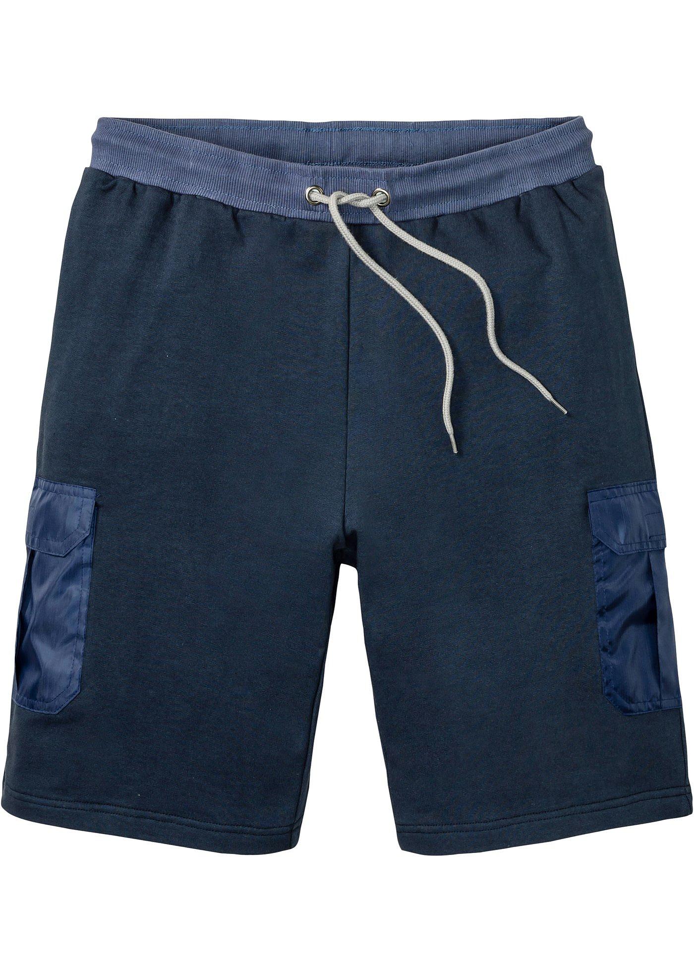 Bermuda en sweat en mélange de matière, Regular Fit