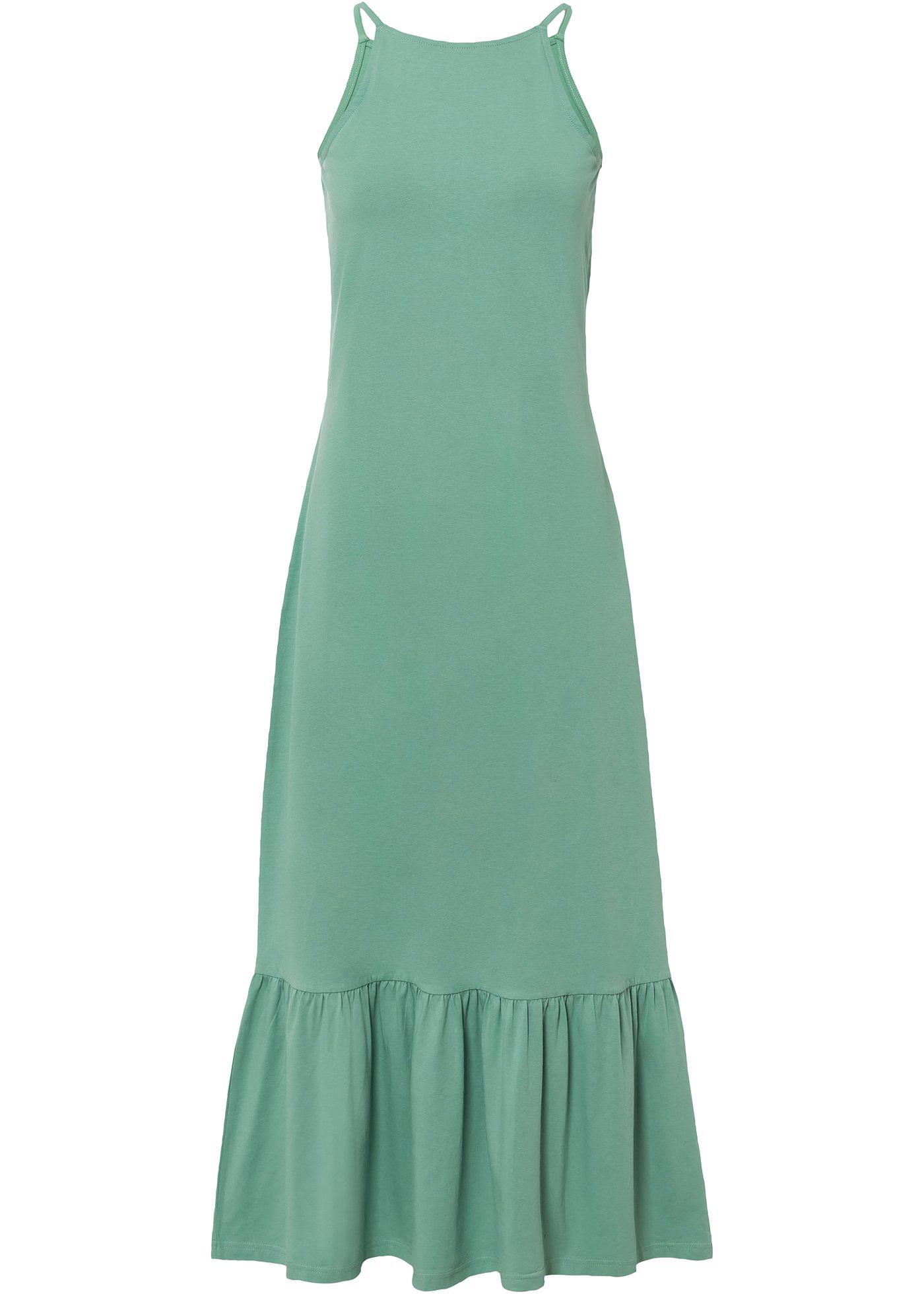 Robe longue avec volant à la base