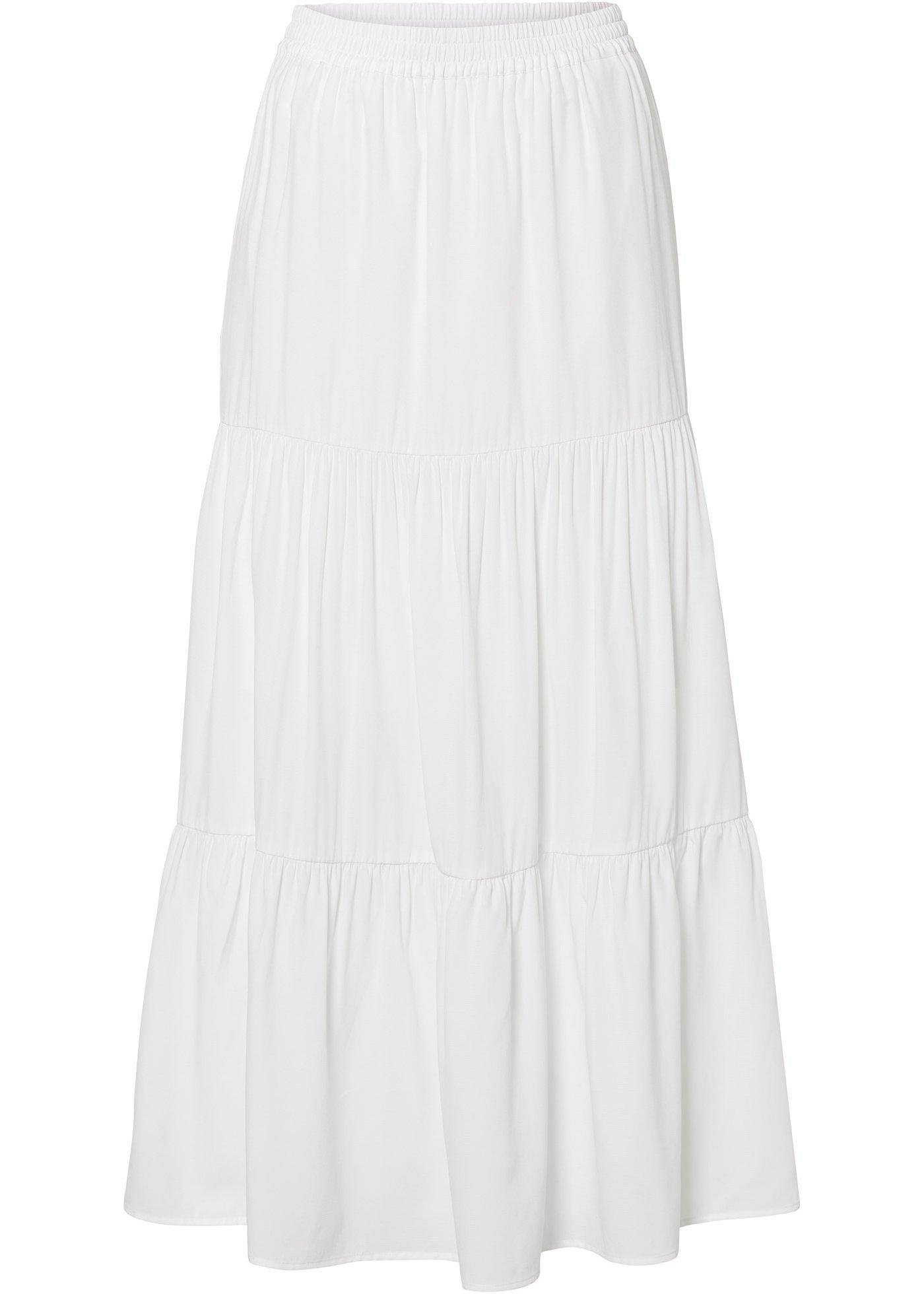 Jupe longue à volant