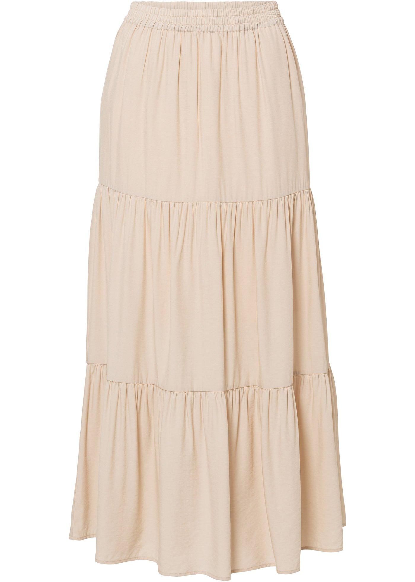 Jupe longue à volant