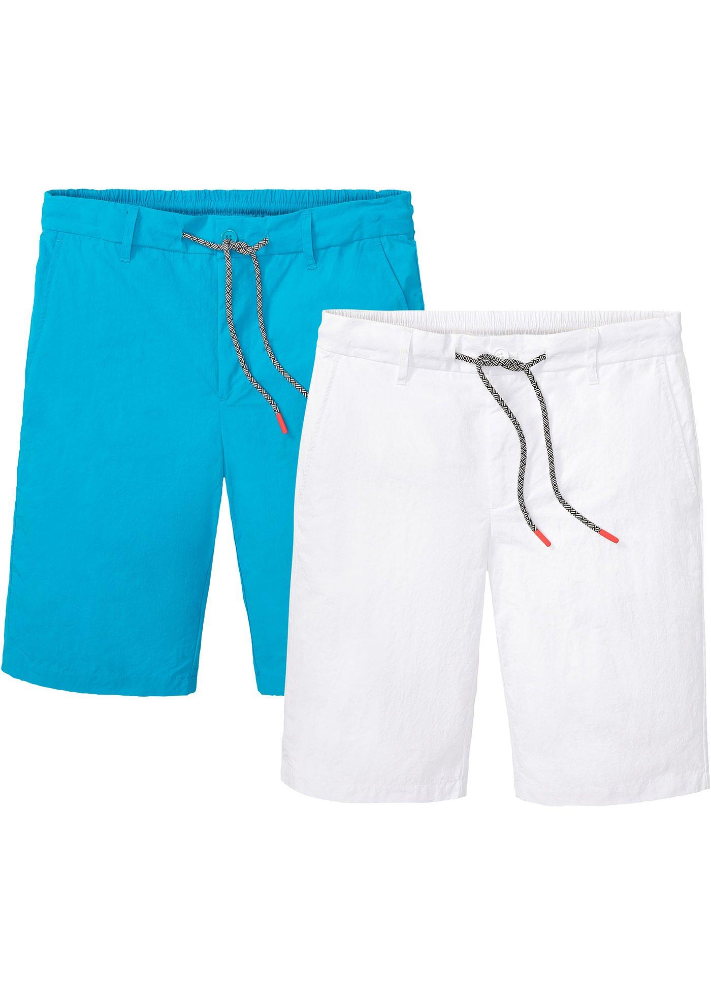 Lot de 2 bermudas à taille extensible, Regular Fit