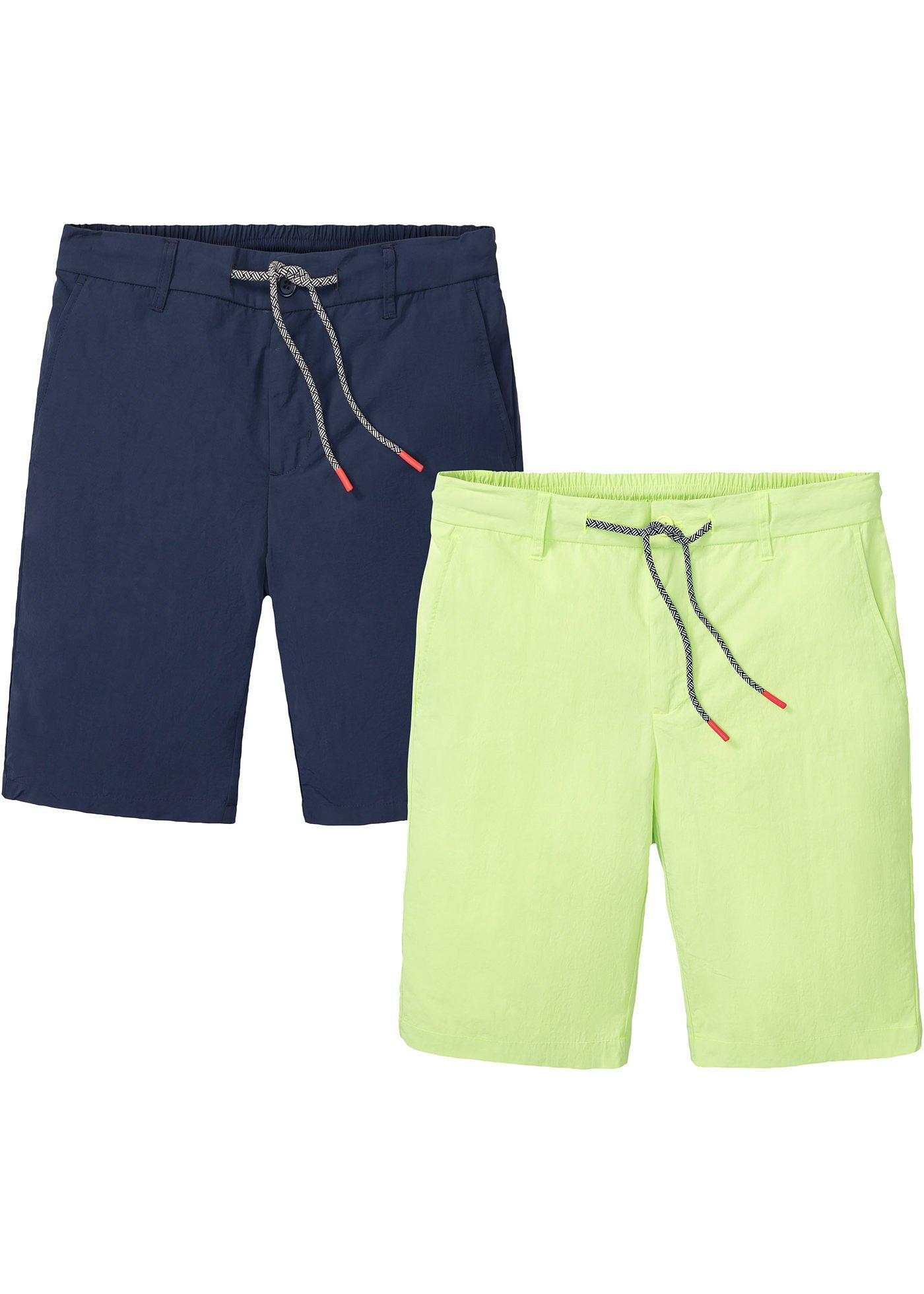 Lot de 2 bermudas à taille extensible, Regular Fit