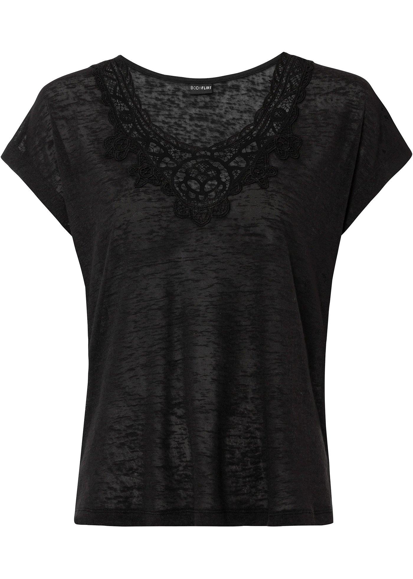 T-shirt à dentelle