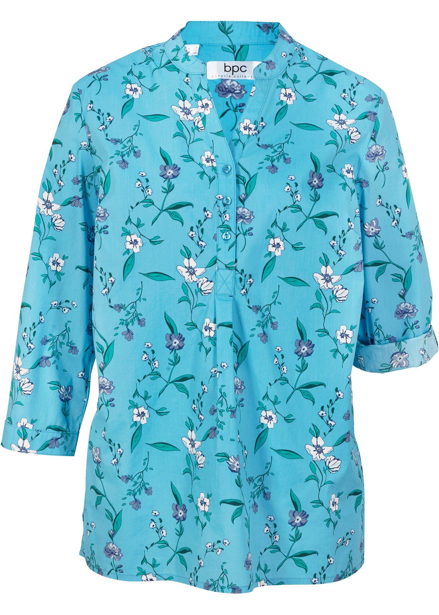 Blouse-tunique, manches 3/4