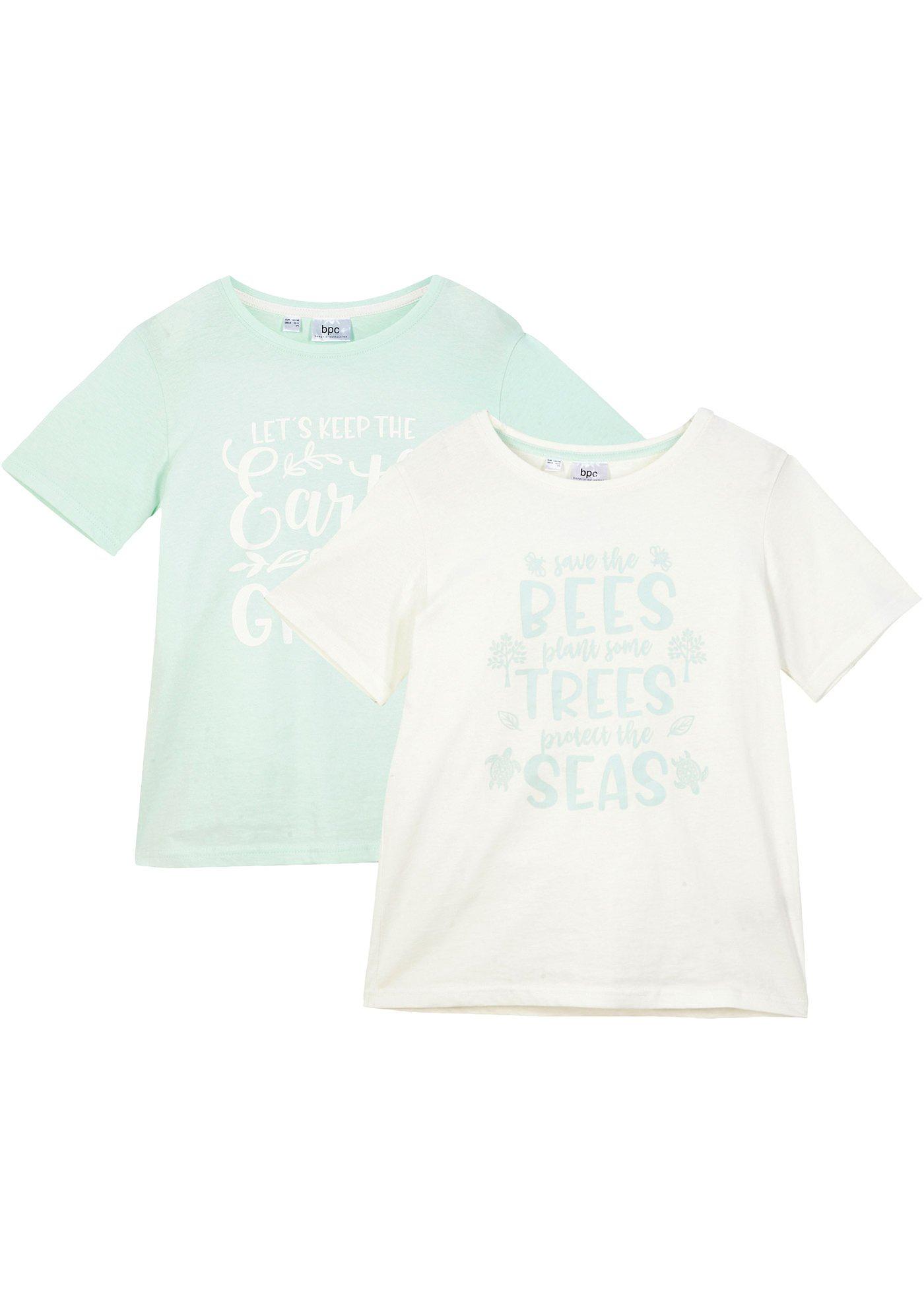 Lot de 2 T-shirts enfant en coton bio