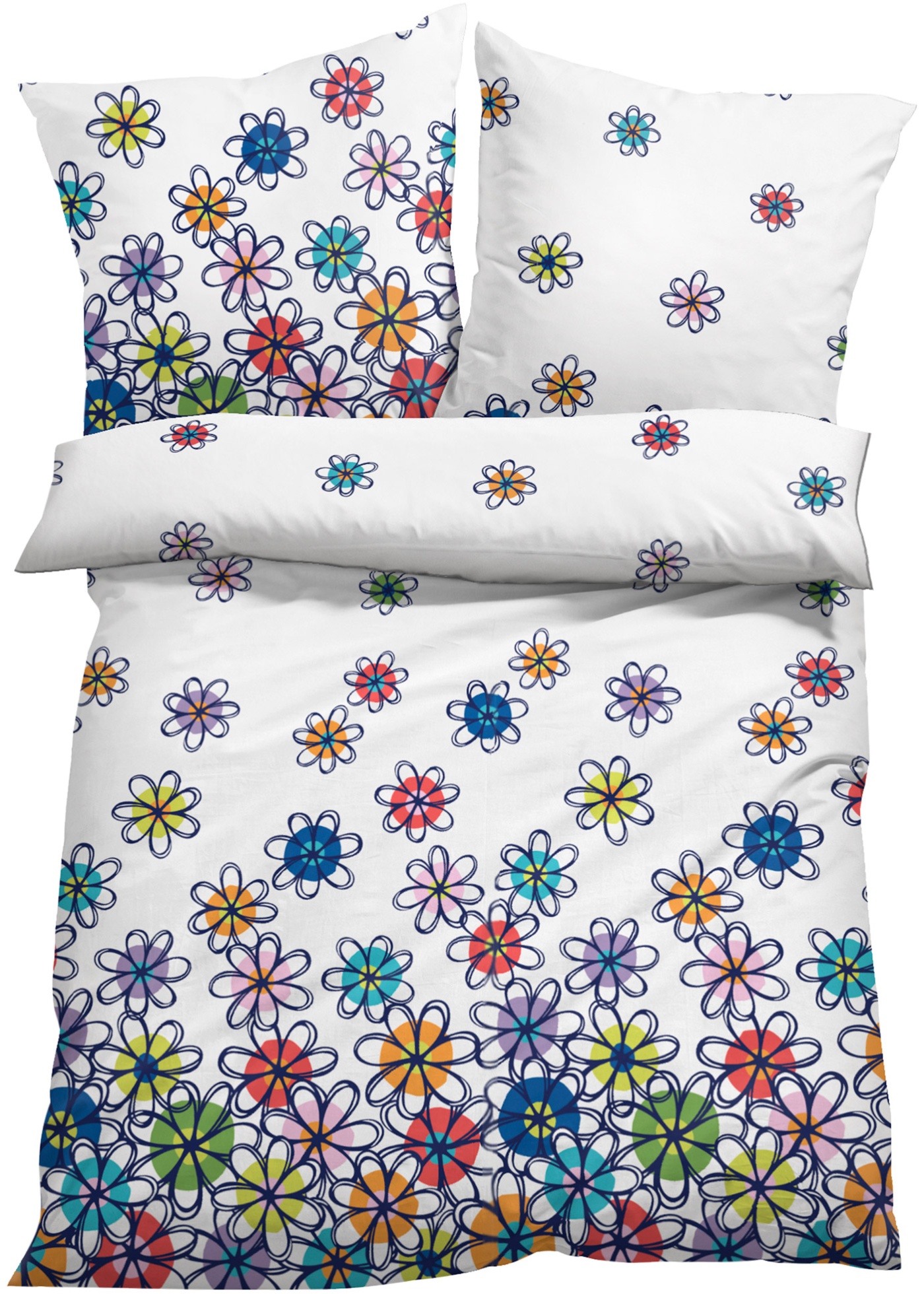 Parure de lit motif floral