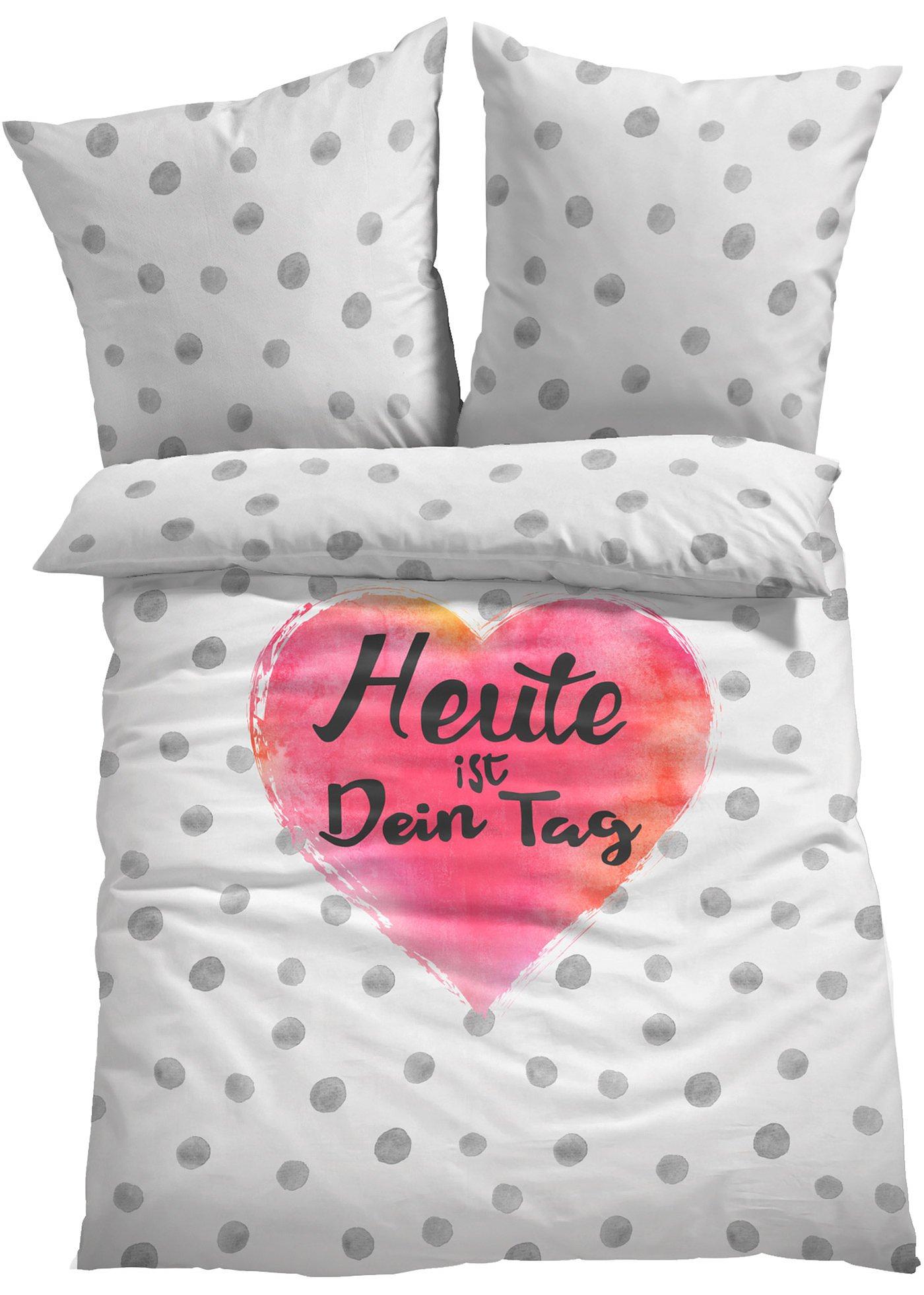 Parure de lit avec message