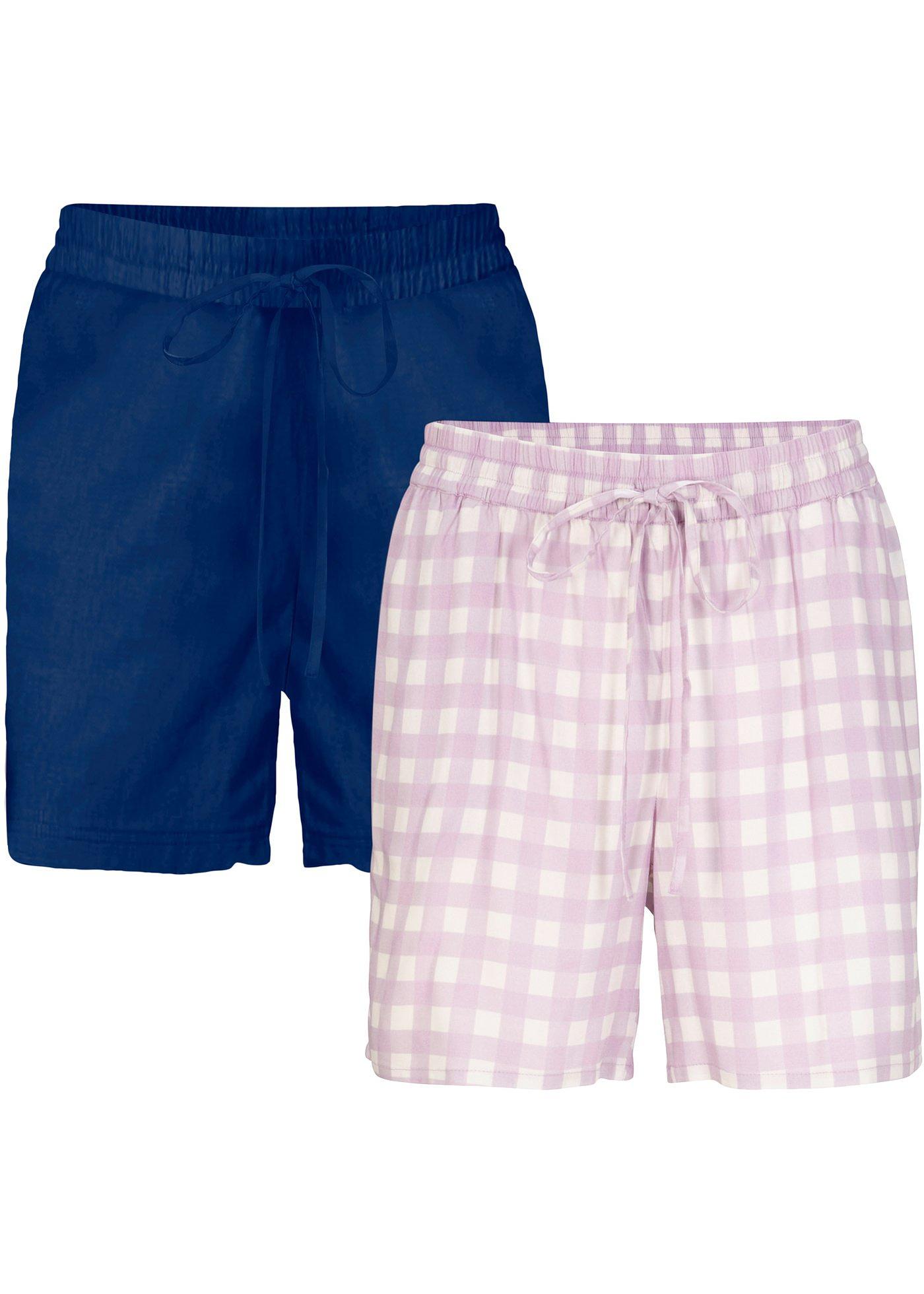 Lot de 2 shorts en viscose avec ceinture à nouer