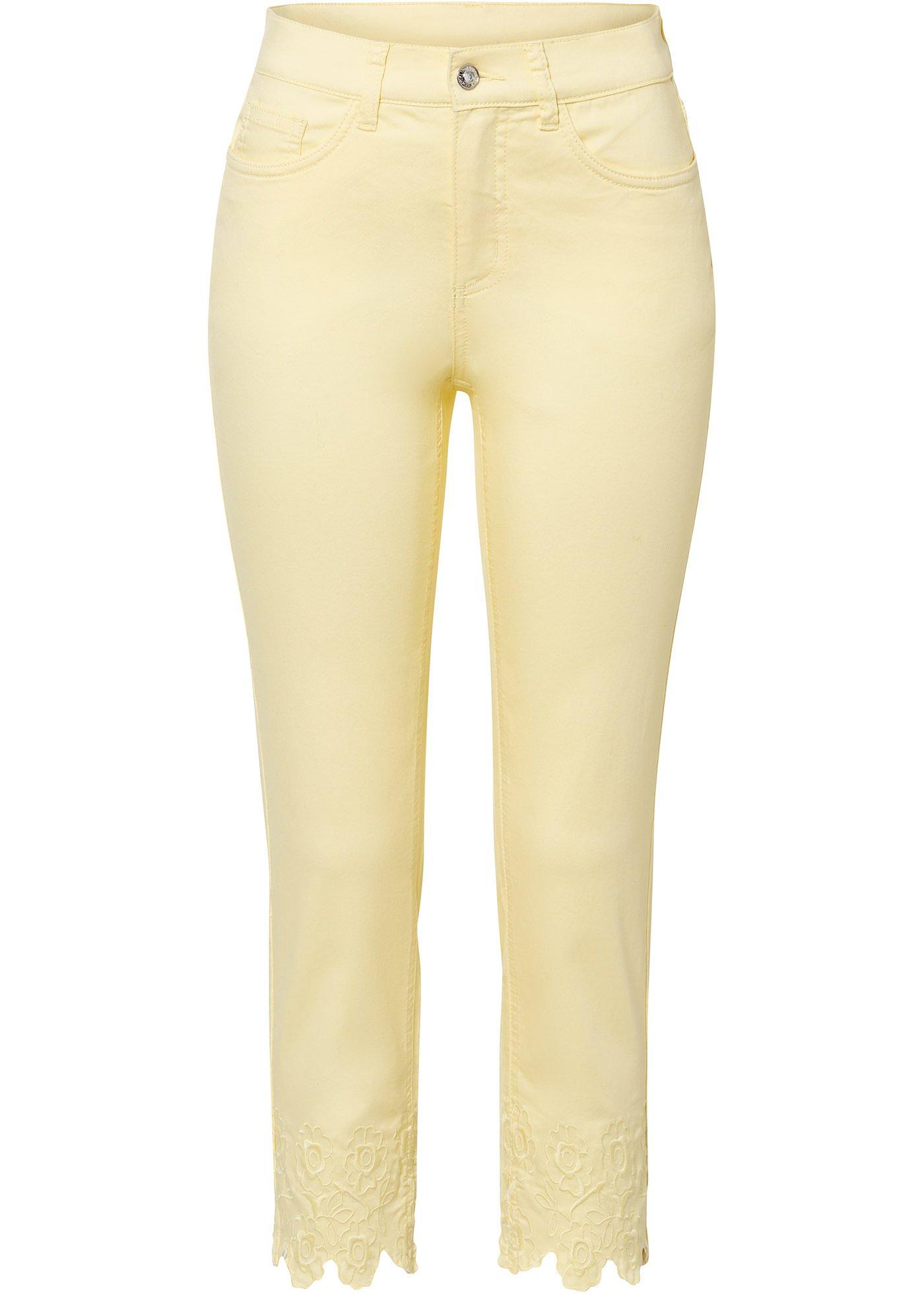 Pantalon extensible avec broderie