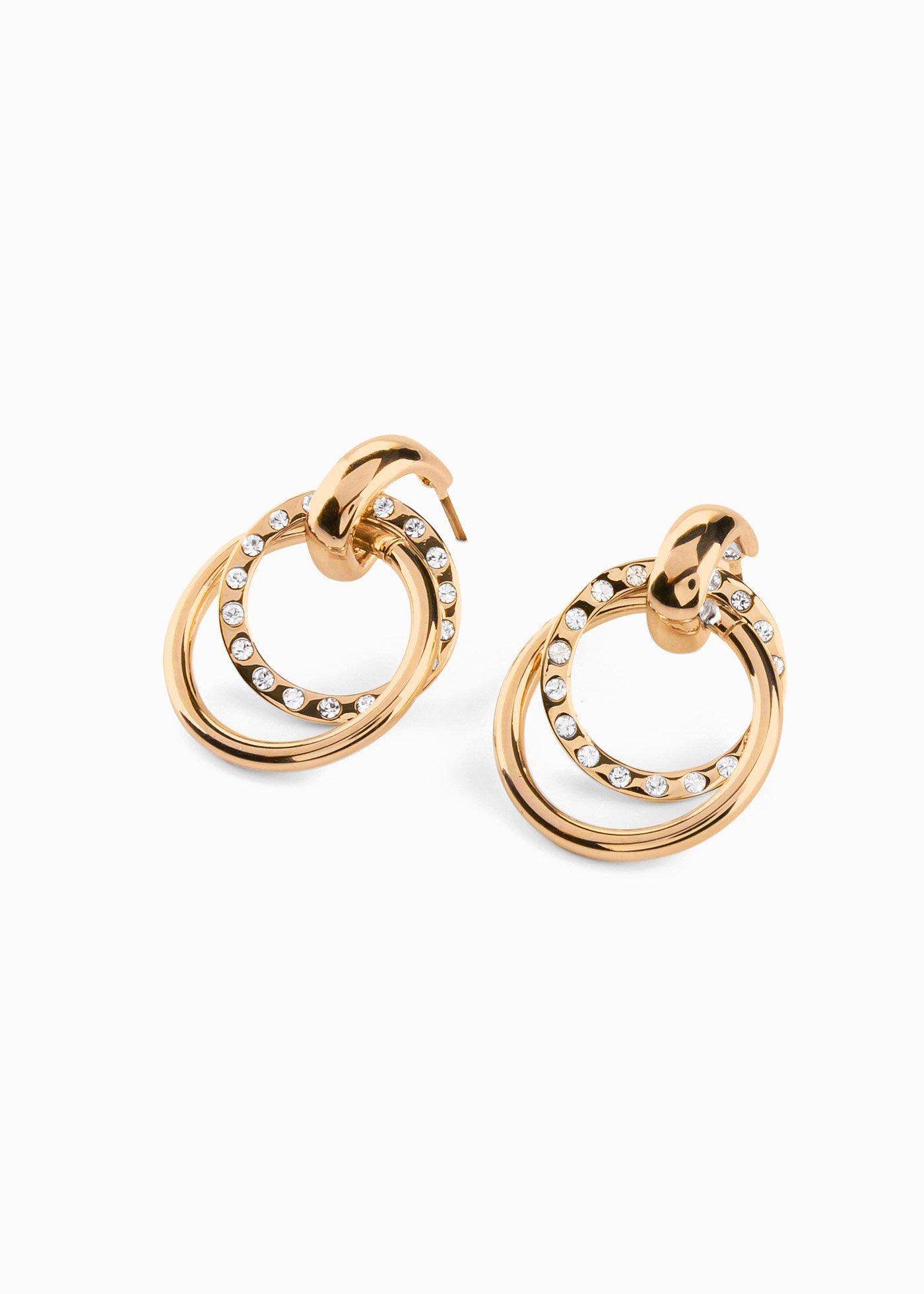 Boucles d'oreilles avec cristaux