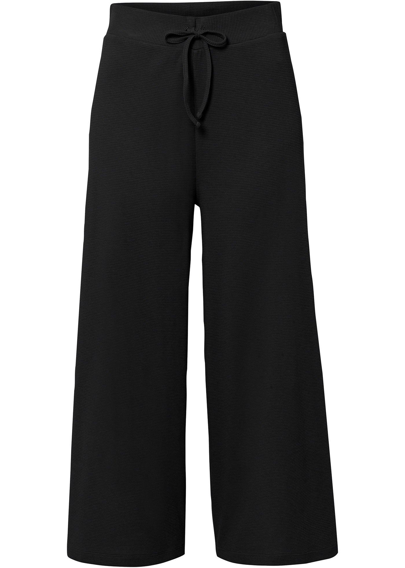 Pantalon 3/4 aspect maille