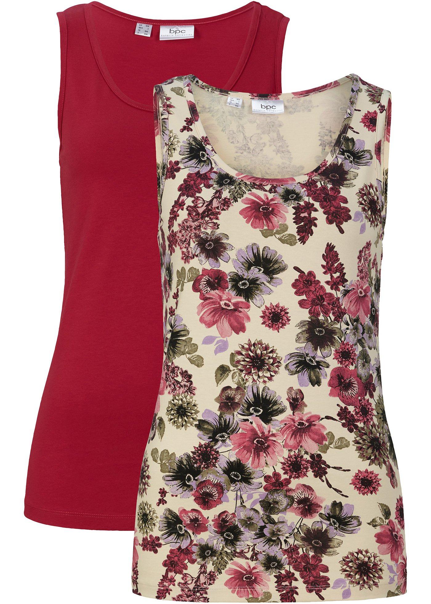 Lot de 2 débardeurs extensibles