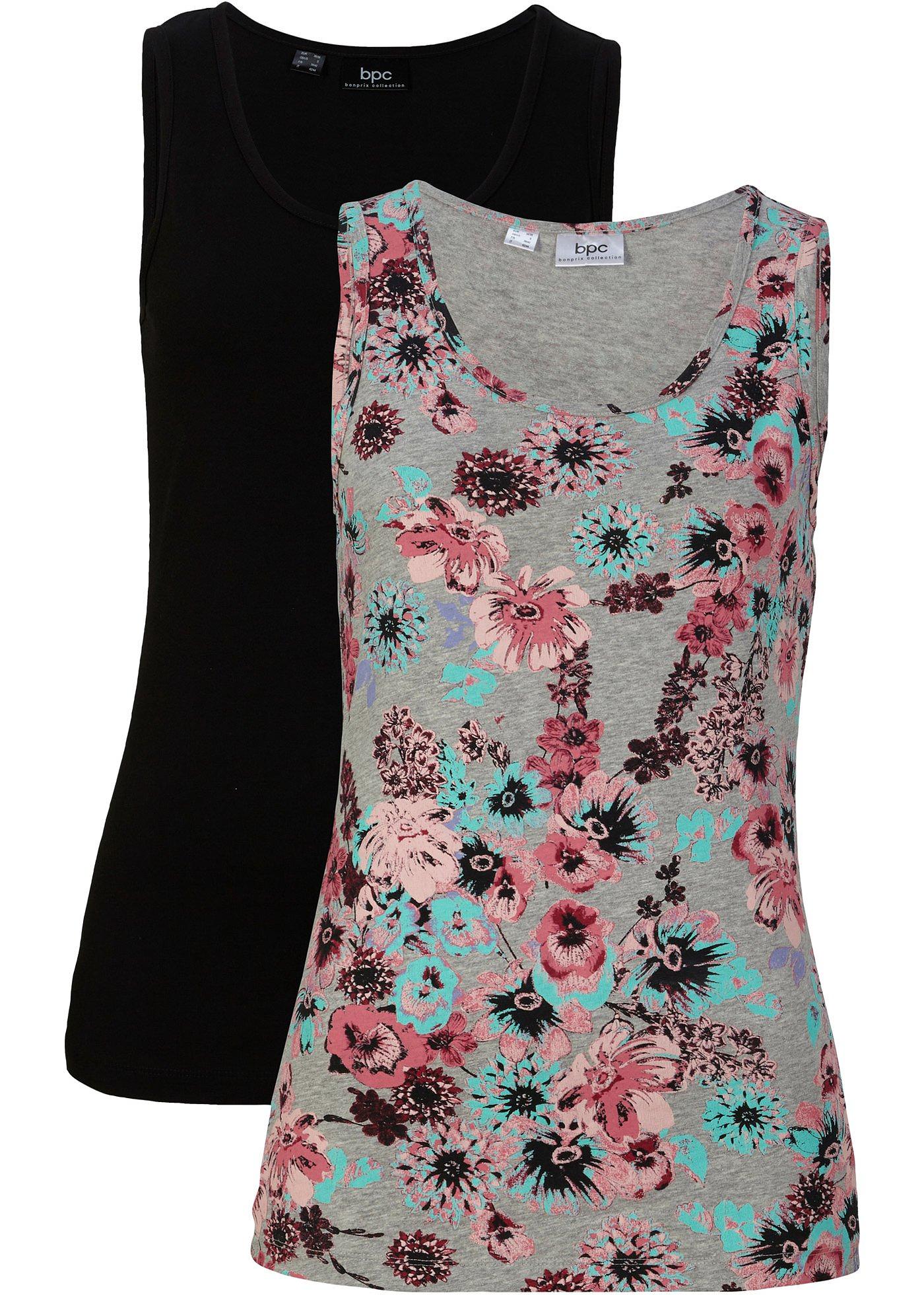 Lot de 2 débardeurs extensibles