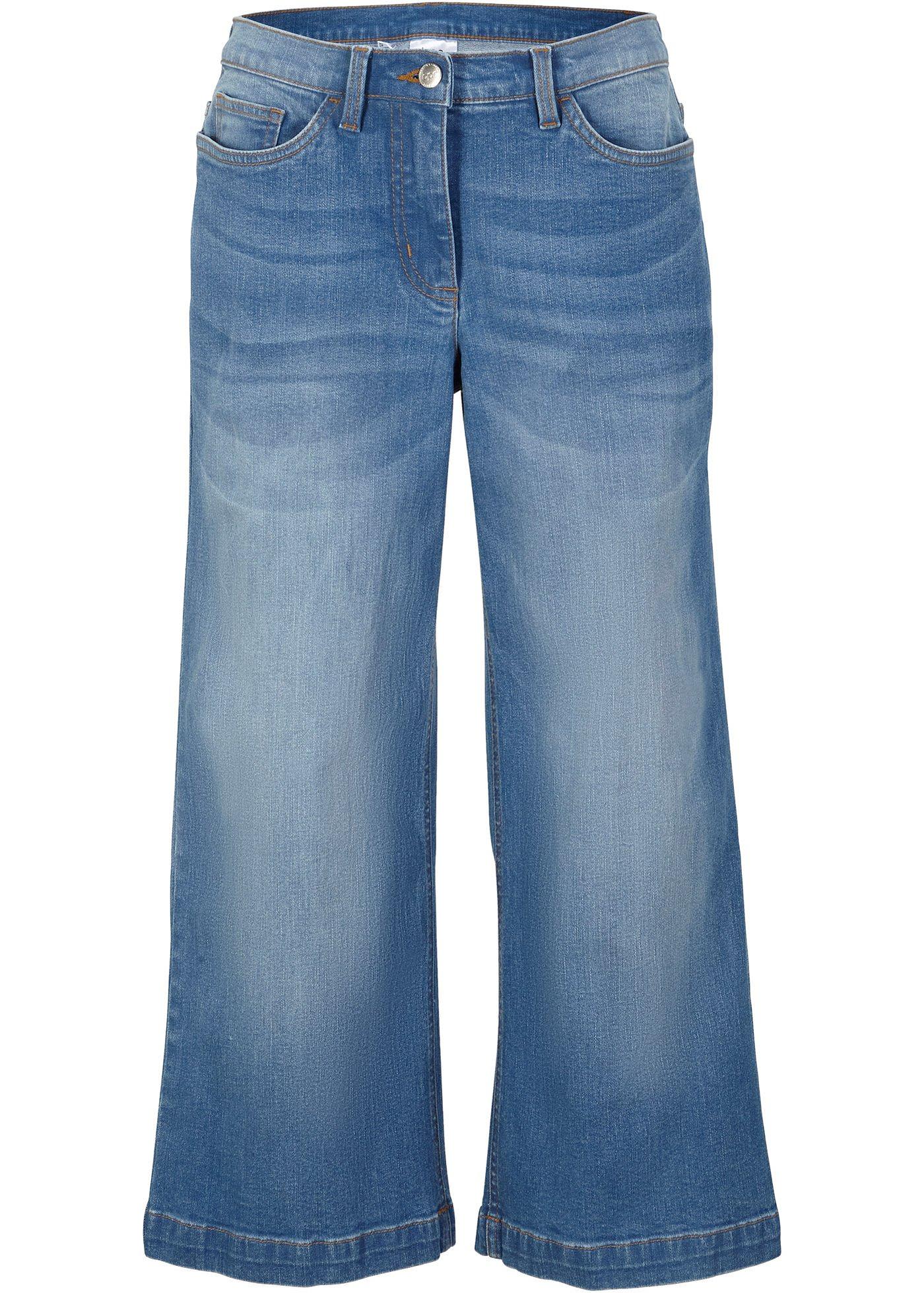 Jupe-culotte en jean en coton bio