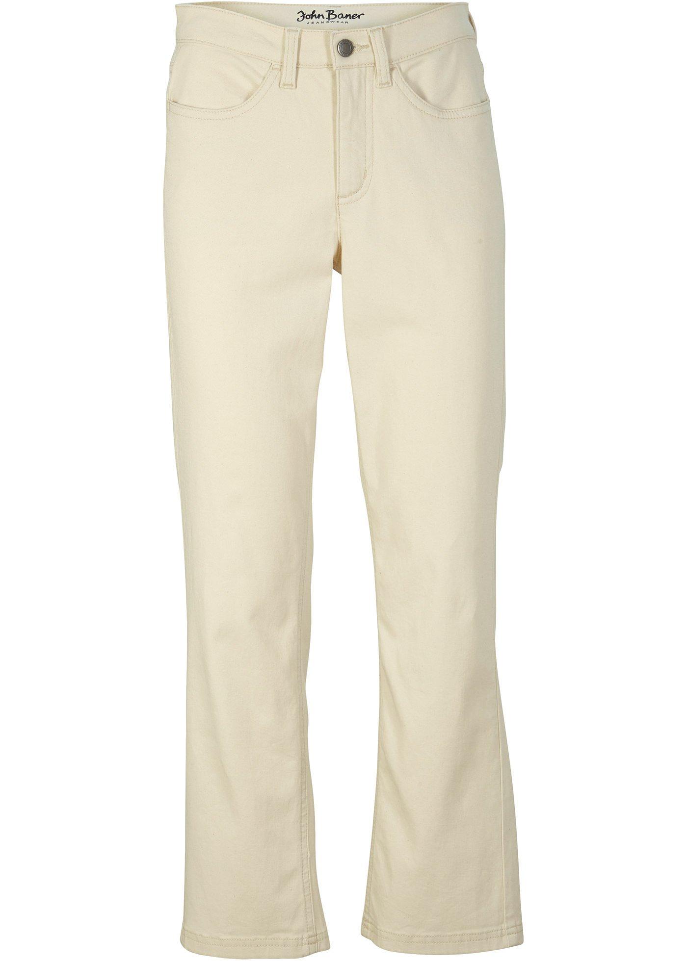 Jean extensible avec coton bio, Straight