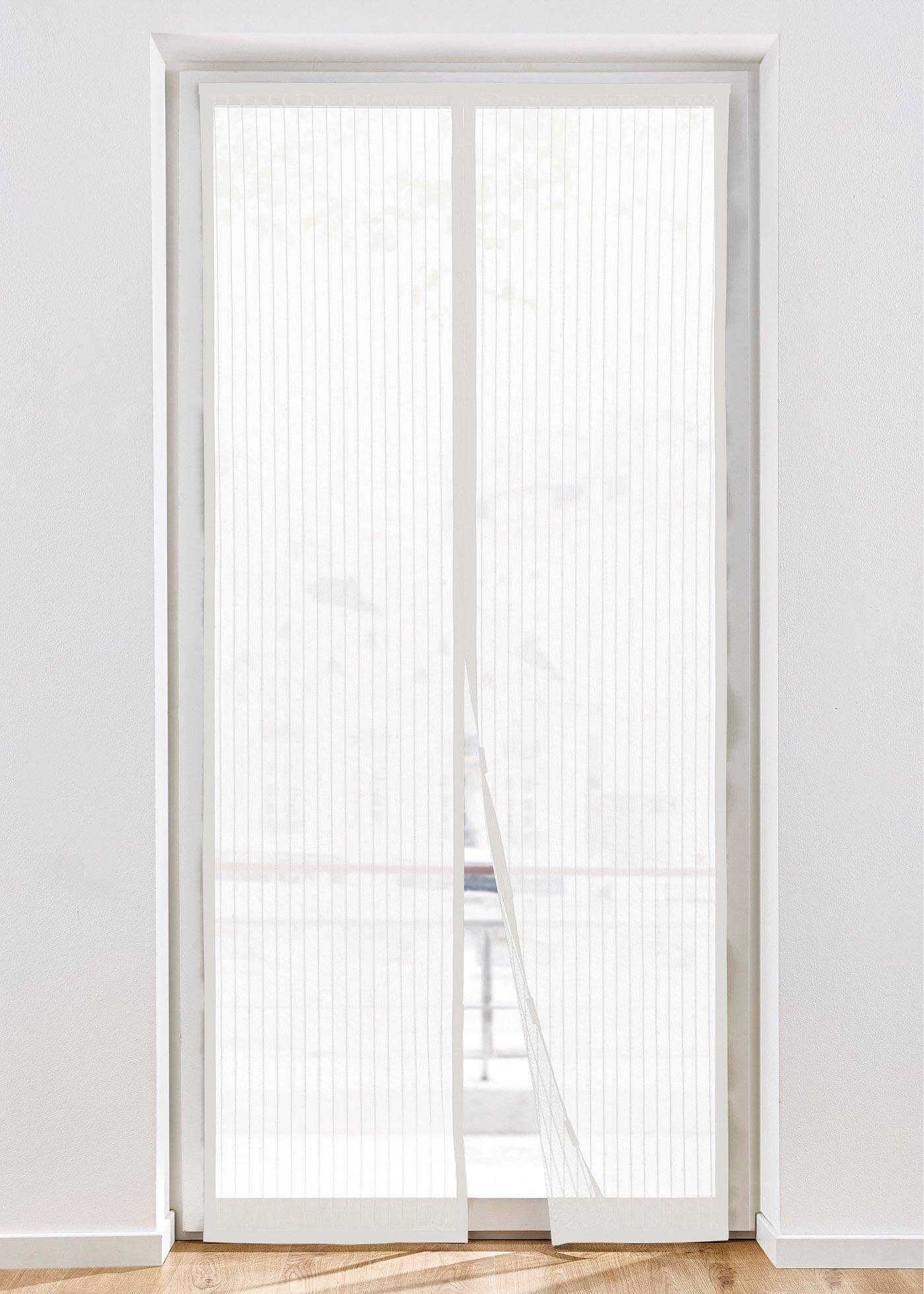 Rideau anti-insectes avec bande auto-agrippante