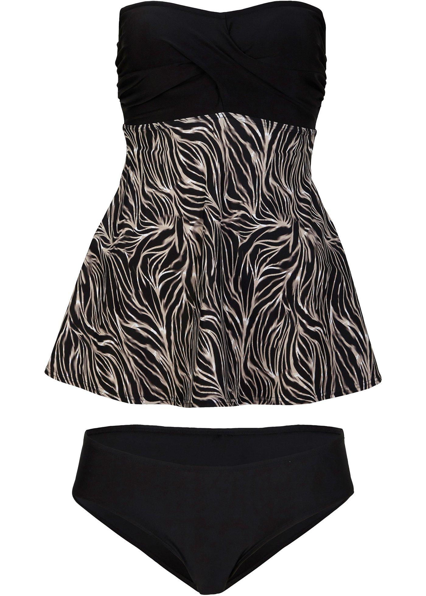 Tankini bandeau (Ens. 2 pces.) séchage rapide