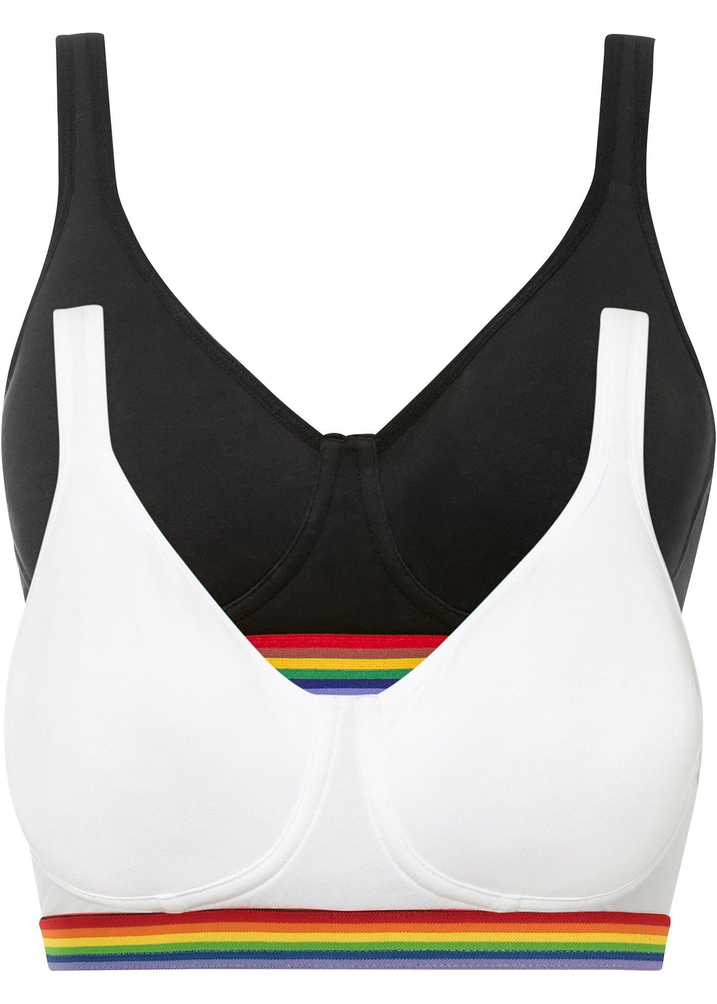 Image de Lot de 2 soutiens-gorge sans armatures avec coton Pride