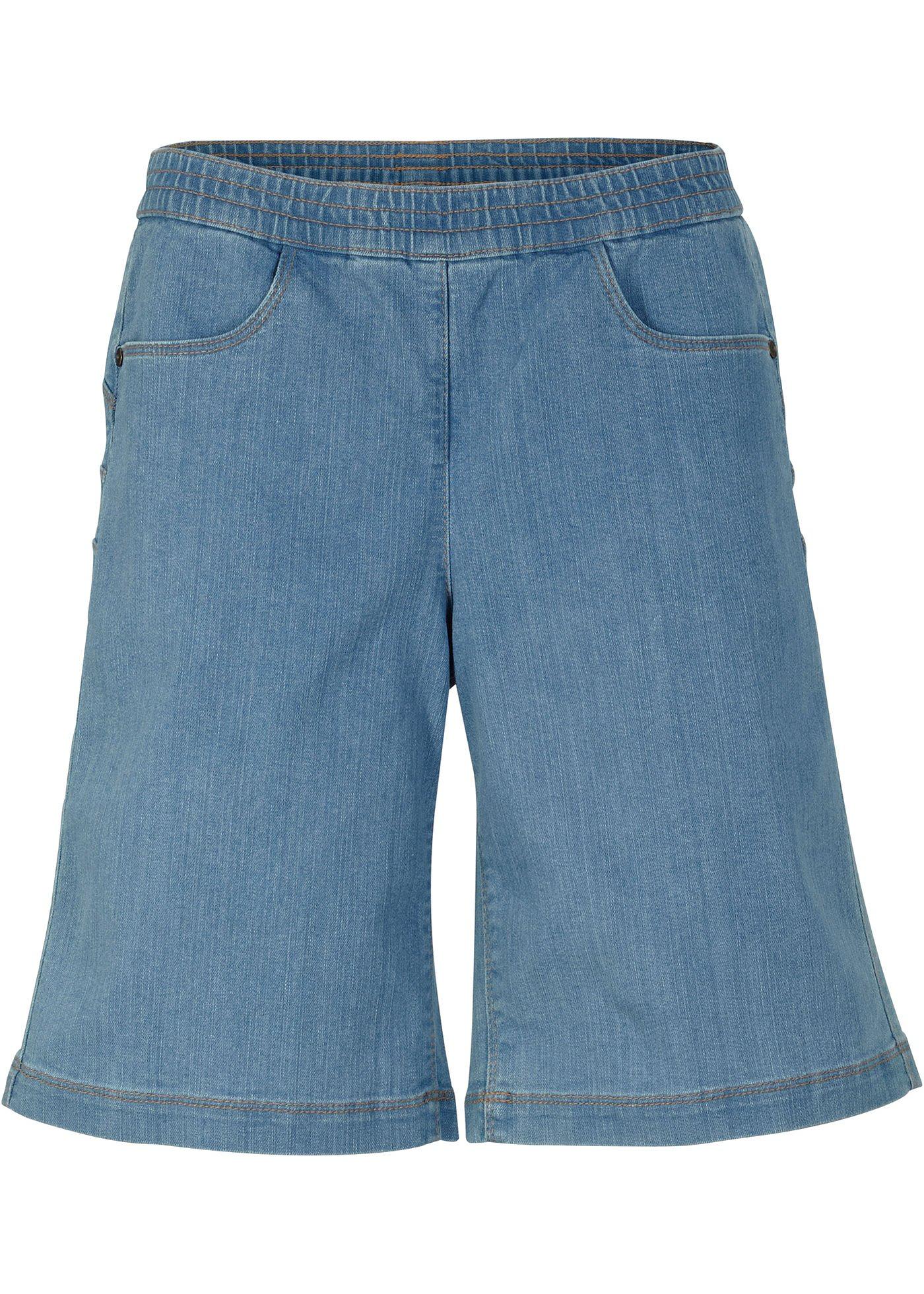 Bermuda large coupe trapèze avec smock