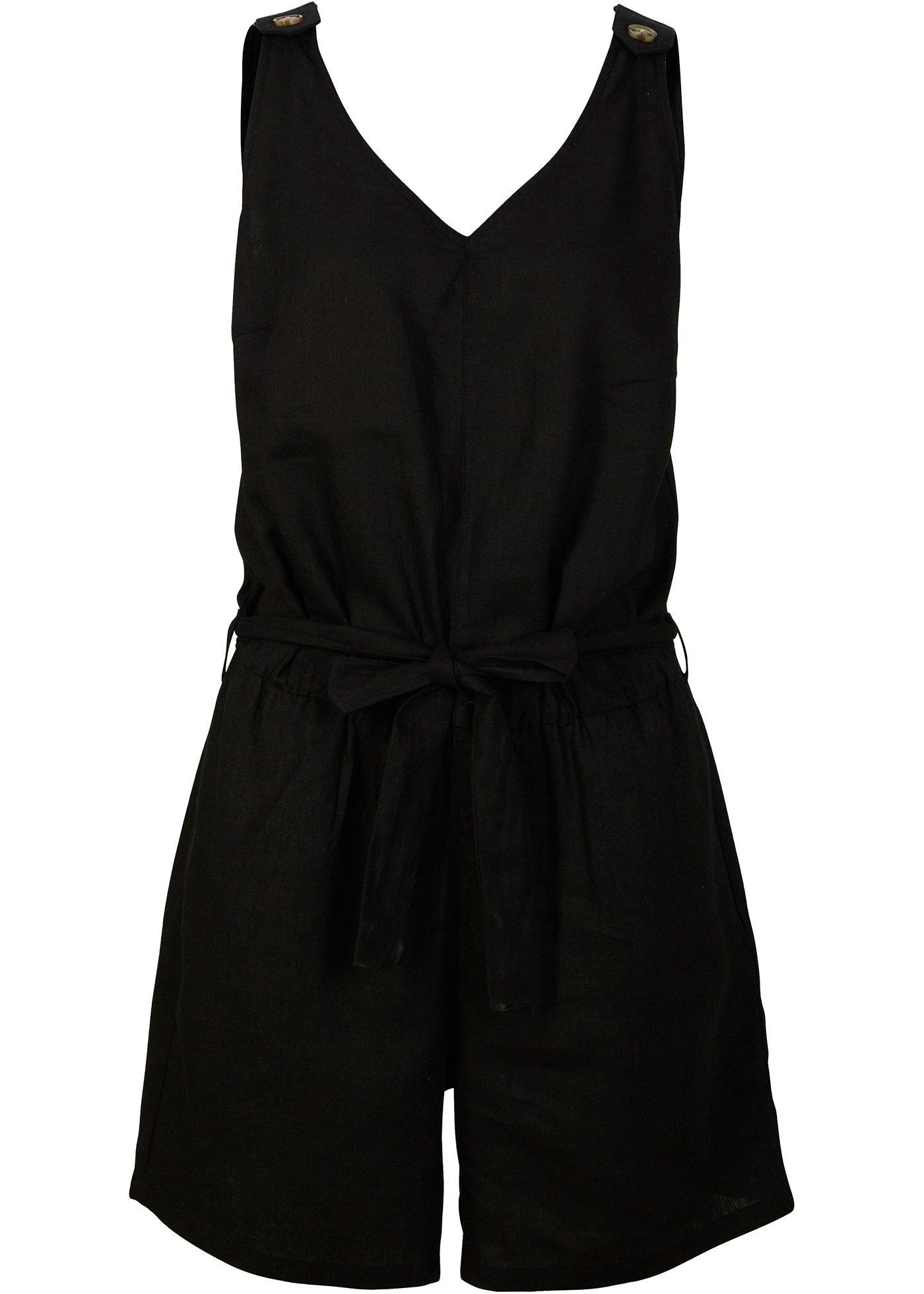 Combinaison en lin avec ceinture