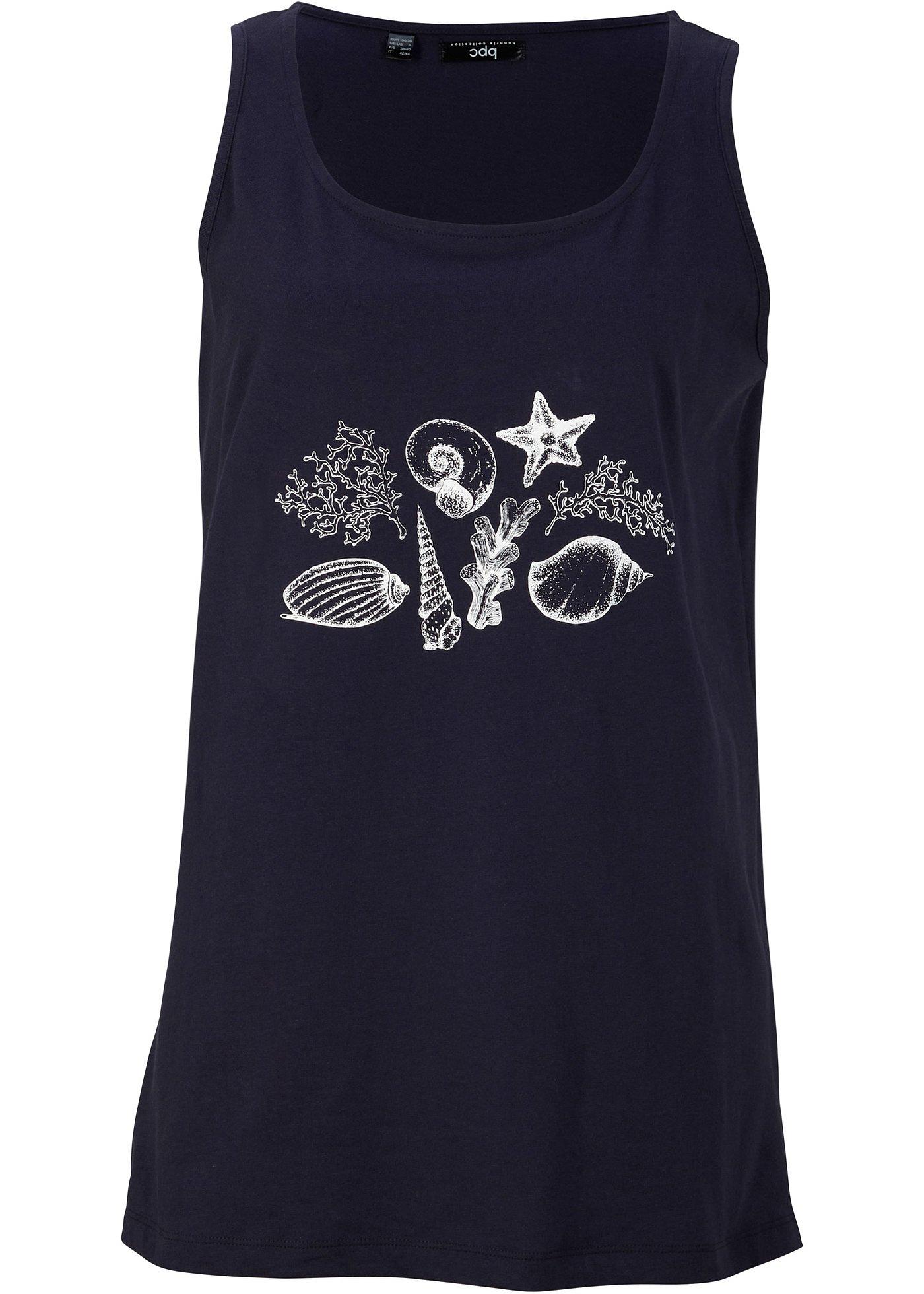 Top en coton avec imprimé marin