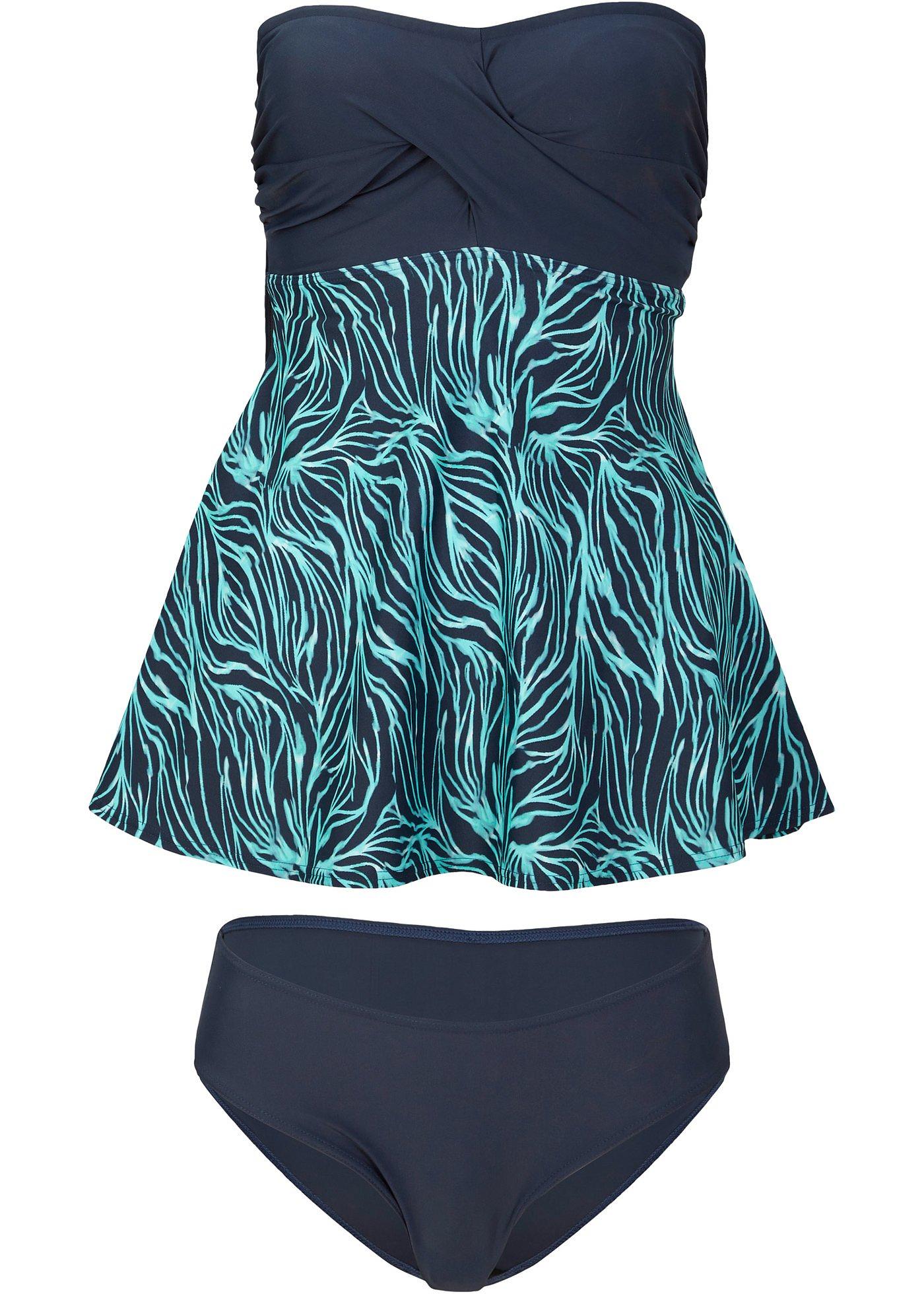 Tankini bandeau (Ens. 2 pces.) séchage rapide