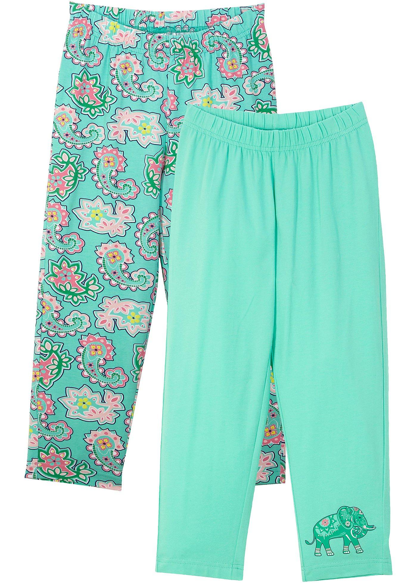 Lot de 2 leggings 3/4 fille