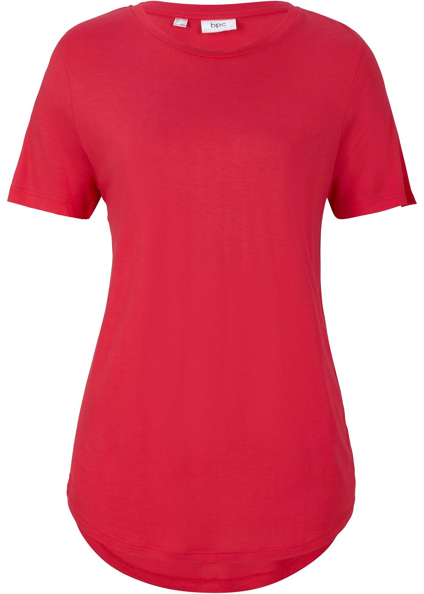 T-shirt long en viscose durable avec base arrondie