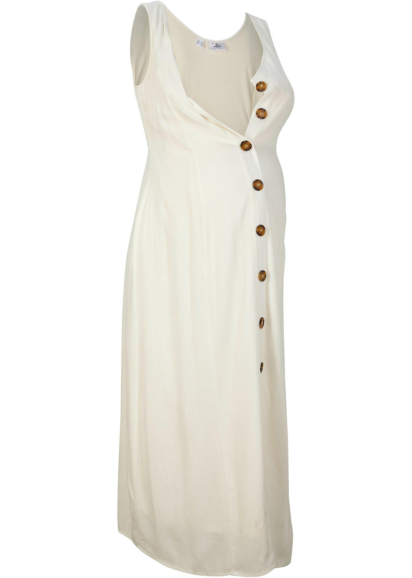 Robe de grossesse avec fonction allaitement avec patte de boutonnage