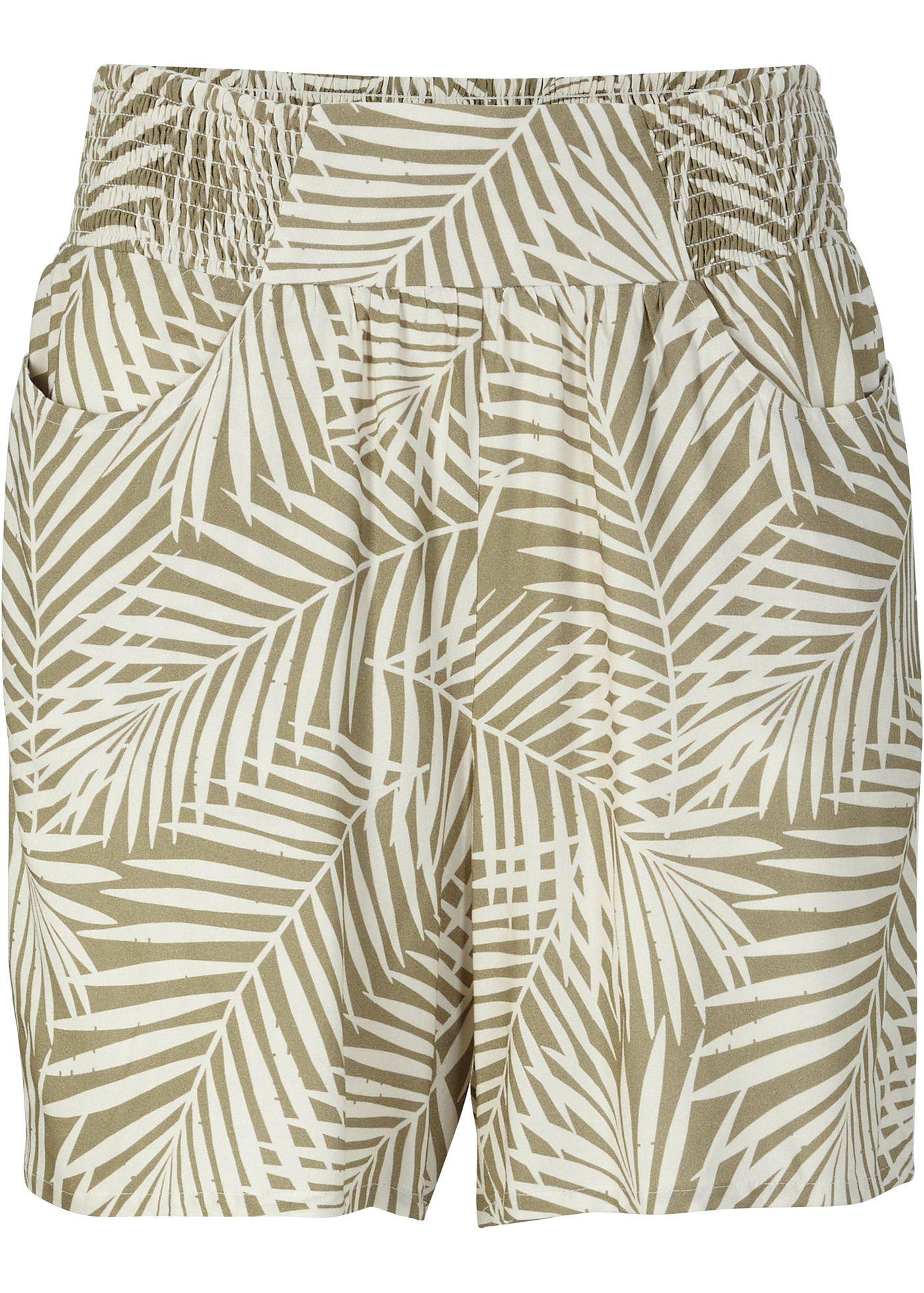 Short viscose avec taille semi smockée