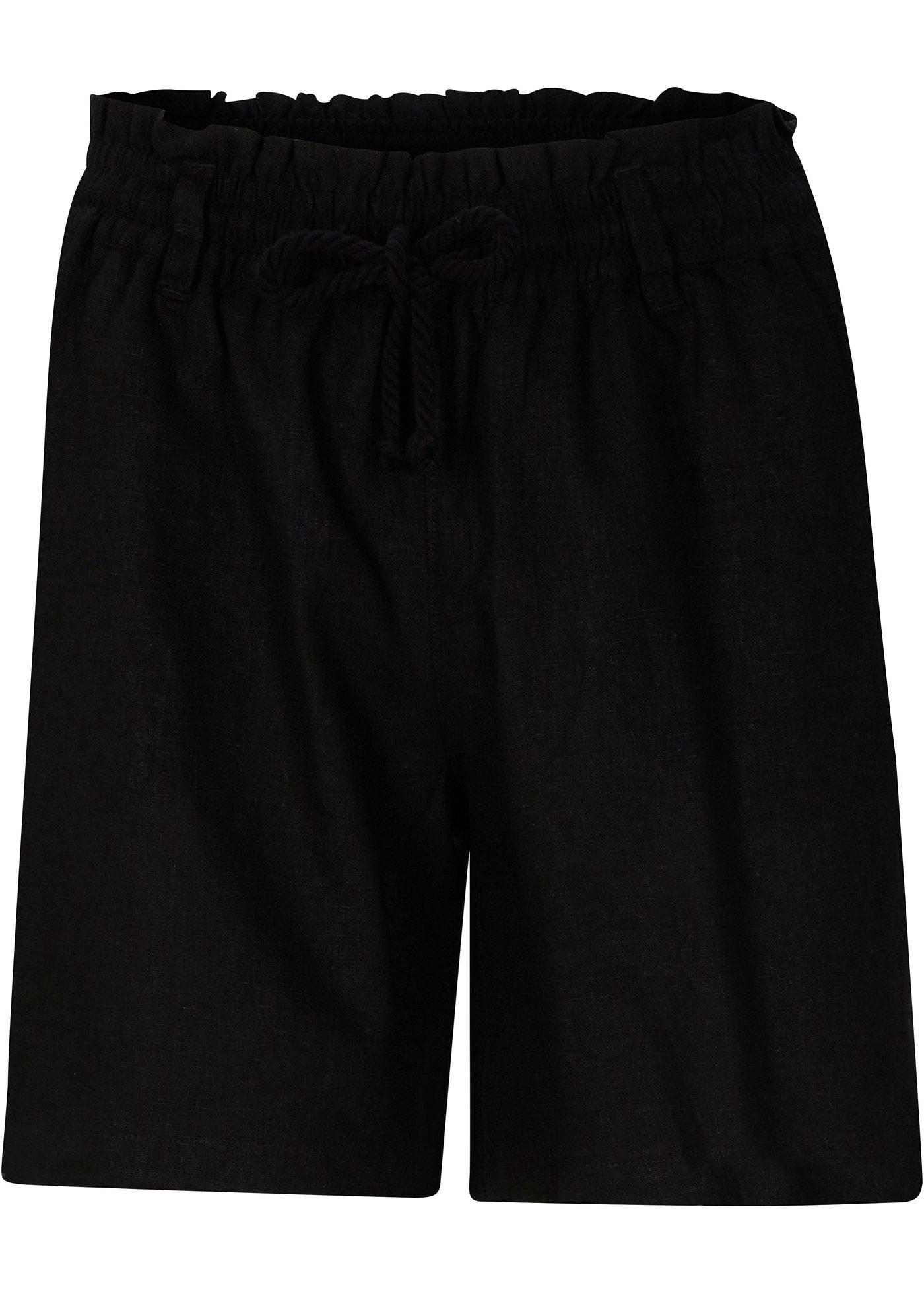 Short paper bag en lin majoritaire