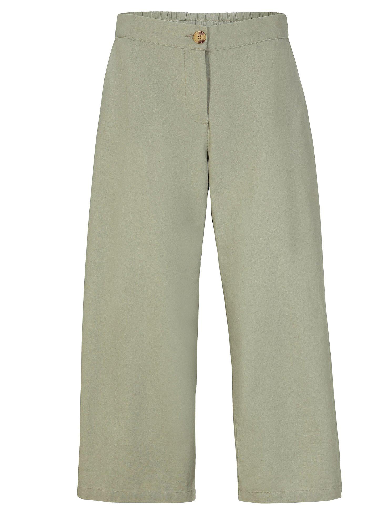 Image de Jupe-culotte en lin majoritaire avec taille confortable