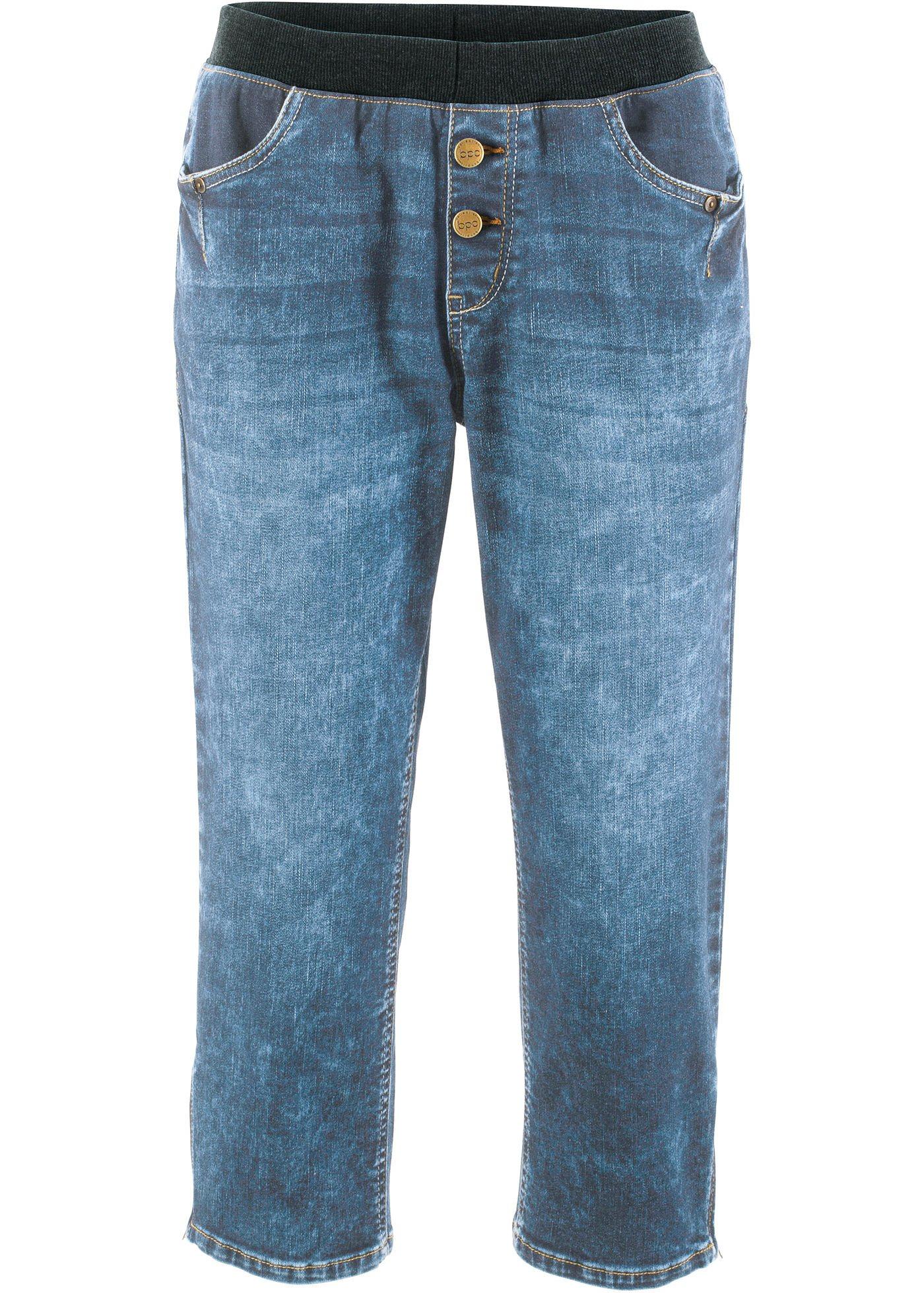 Jean 3/4 extensible avec taille confortable