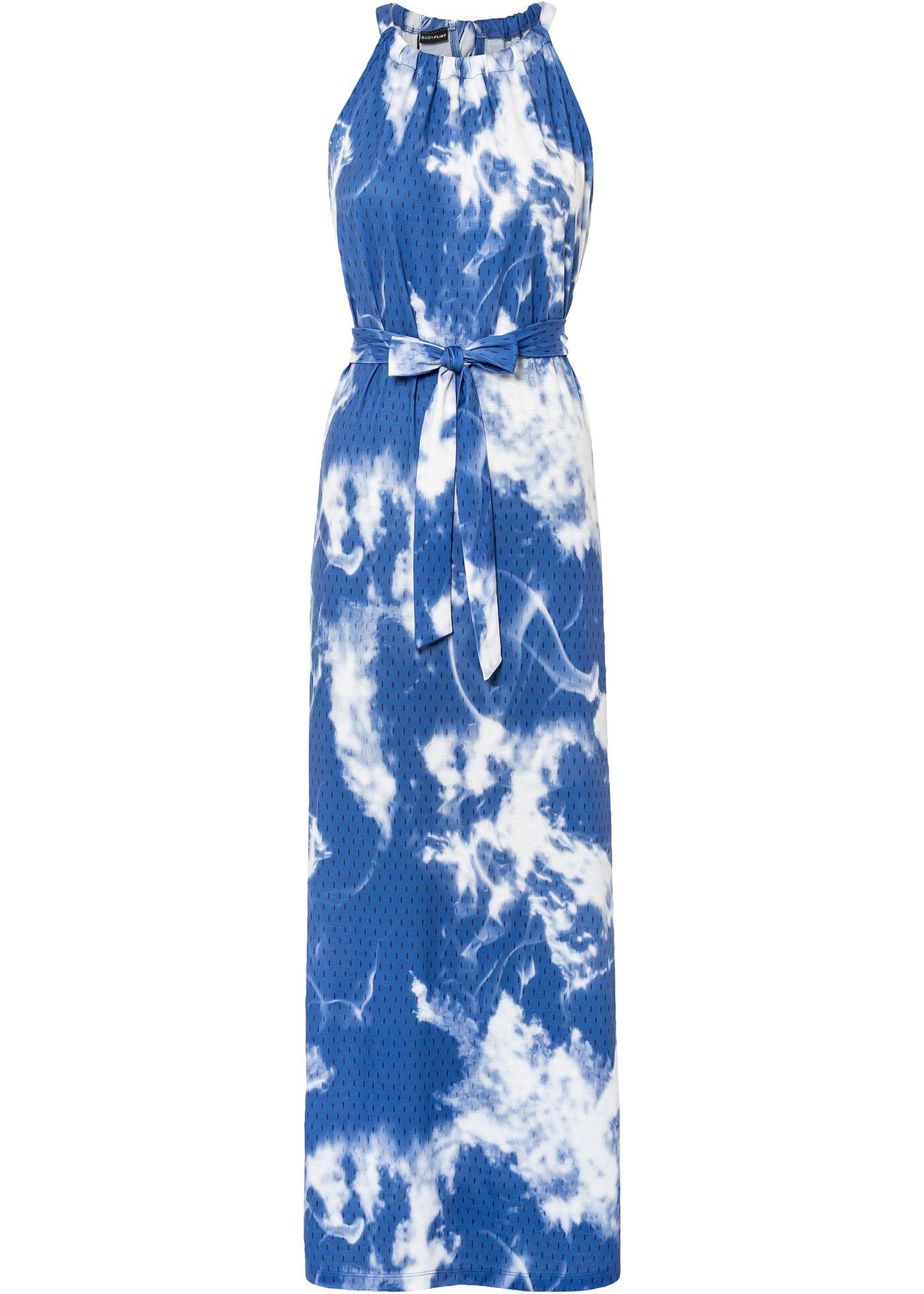 Robe longue à imprimé batik