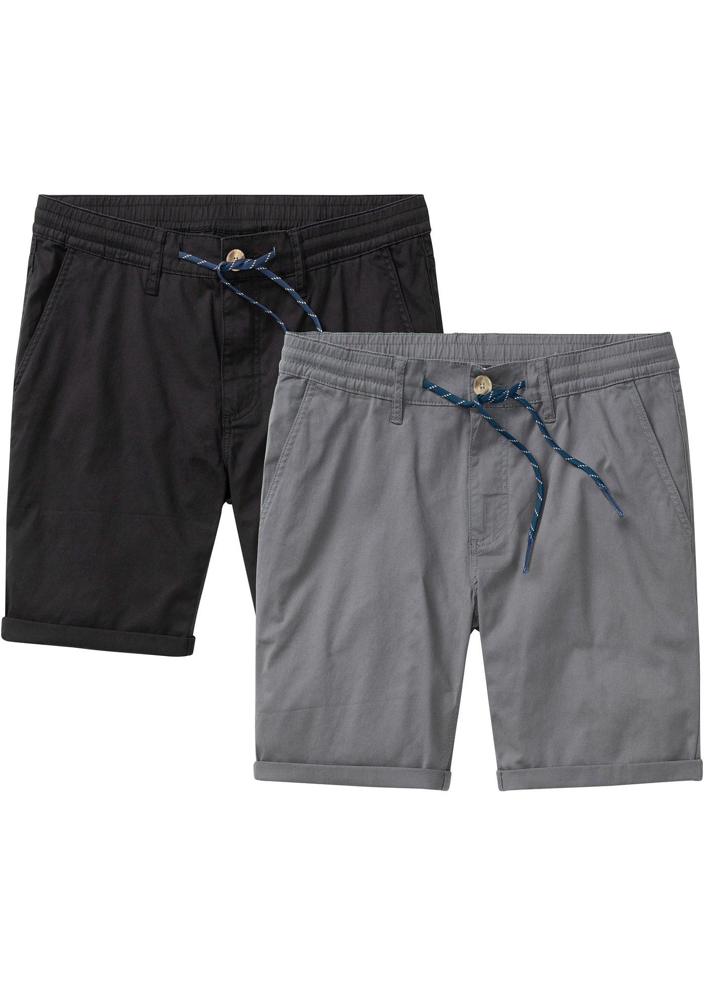 Lot de 2 bermudas extensibles, Regular Fit