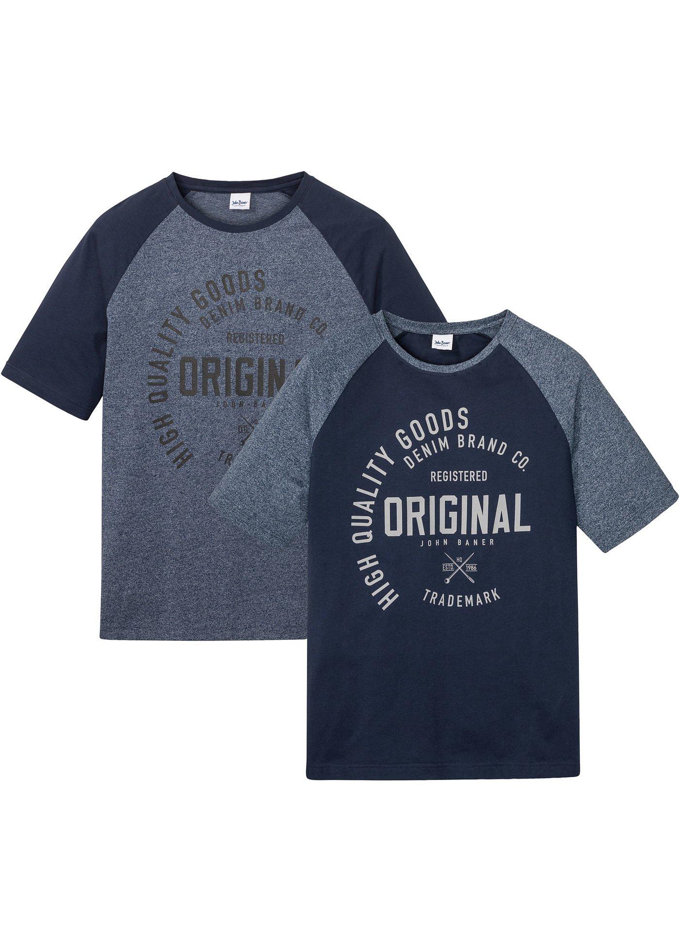 Lot de T-shirts à manches raglan