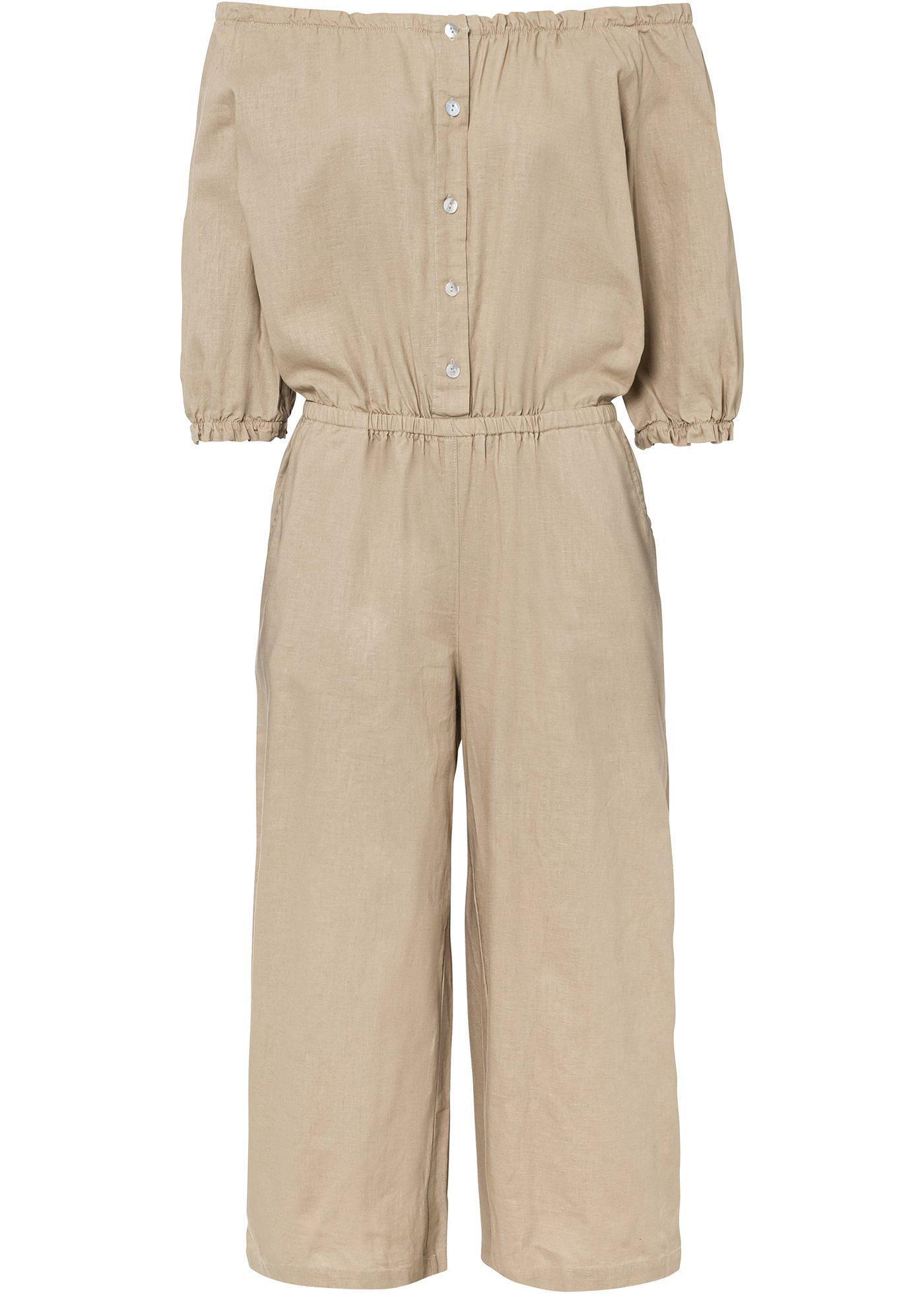 Combipantalon en lin majoritaire