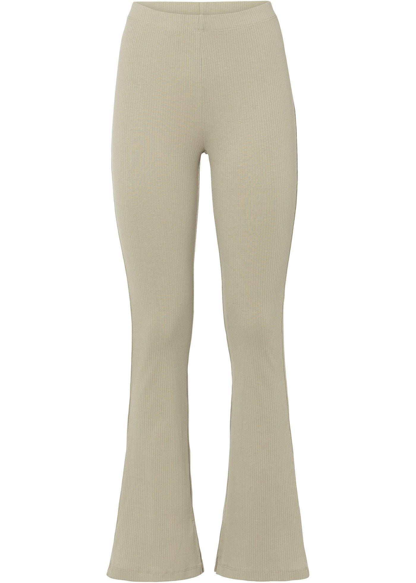 Pantalon côtelé avec fente