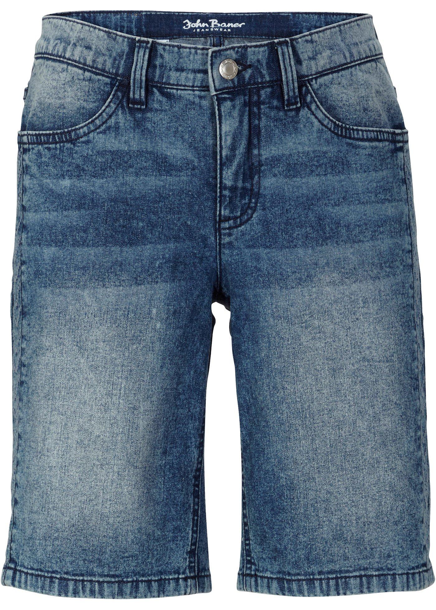 Bermuda en jean extensible
