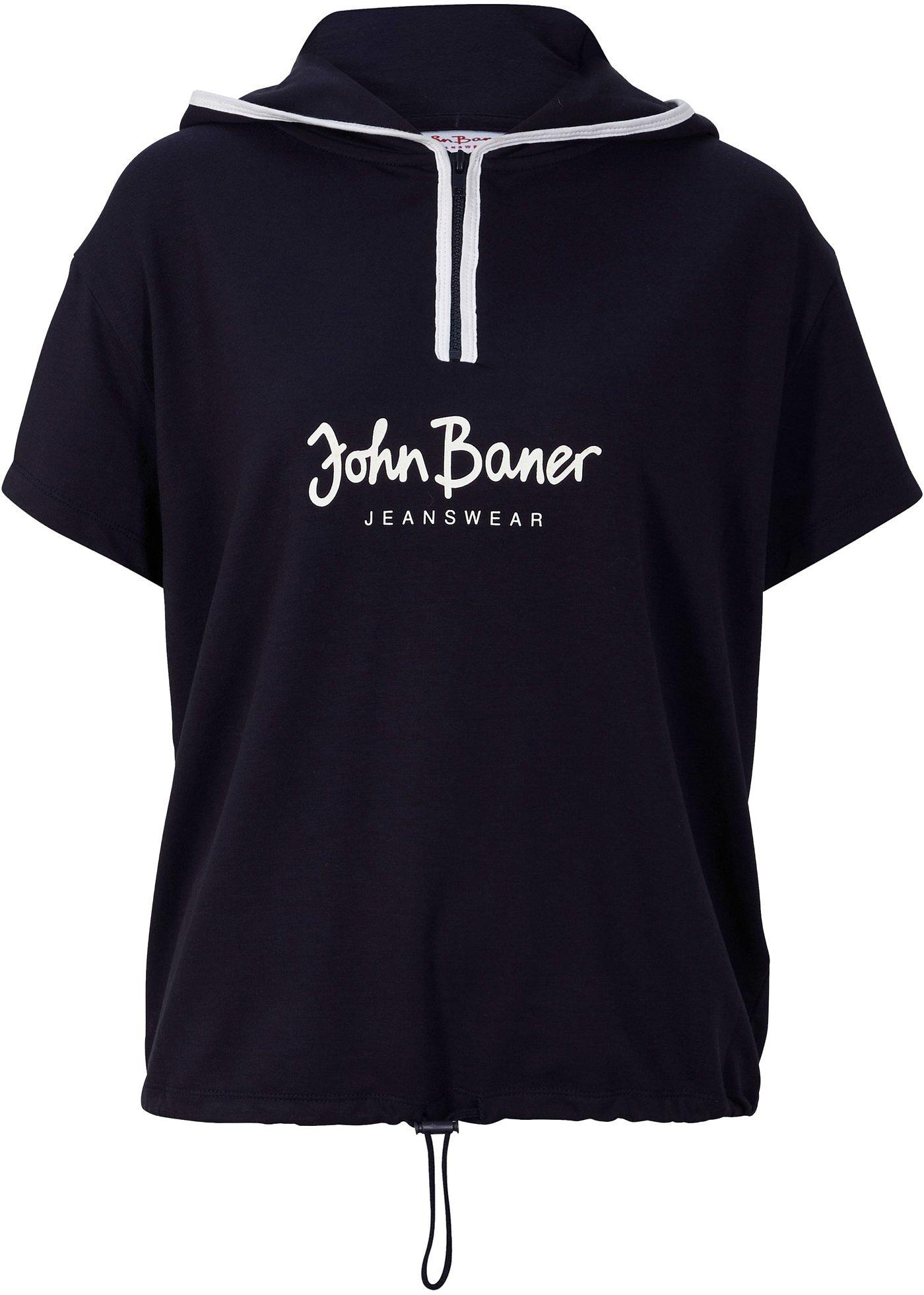 Sweat-shirt à capuche, matière légère, manches courtes