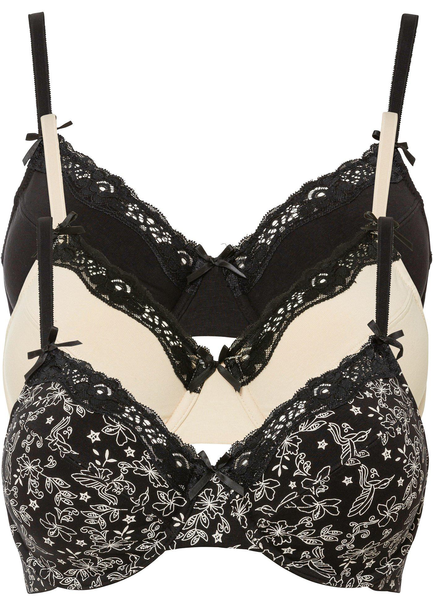 Lot de 3 soutiens-gorge à armatures